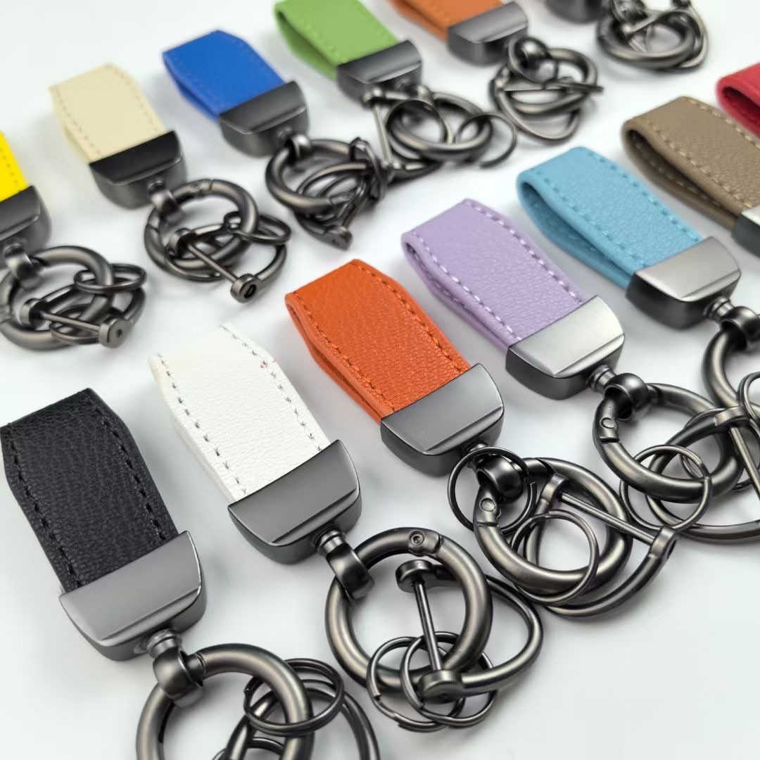 DIY饰品配件法式迷你小羊皮汽车钥匙扣泡泡萌粒改造搭配钥匙链圈产品图