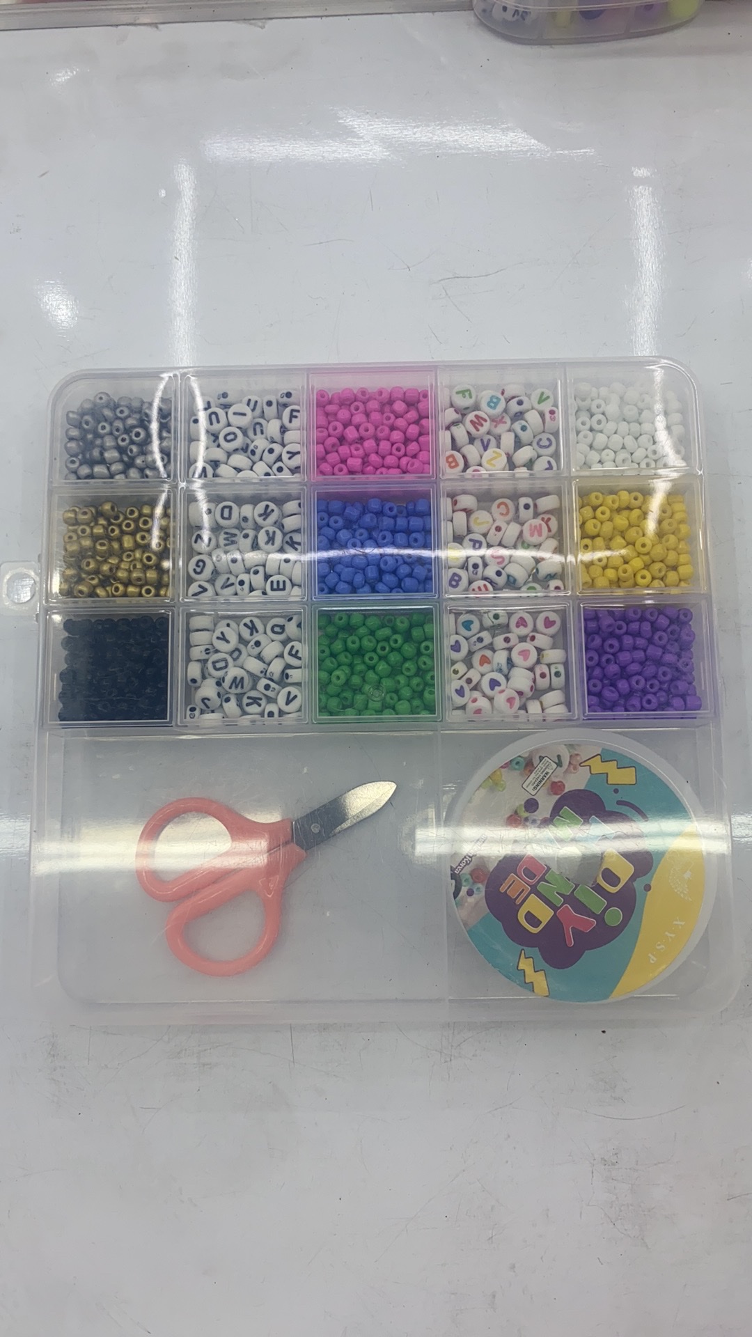 DIY串珠 饰品 项链圣诞亮片配件九字针胸卡夹扣不锈钢十字架朋克木块