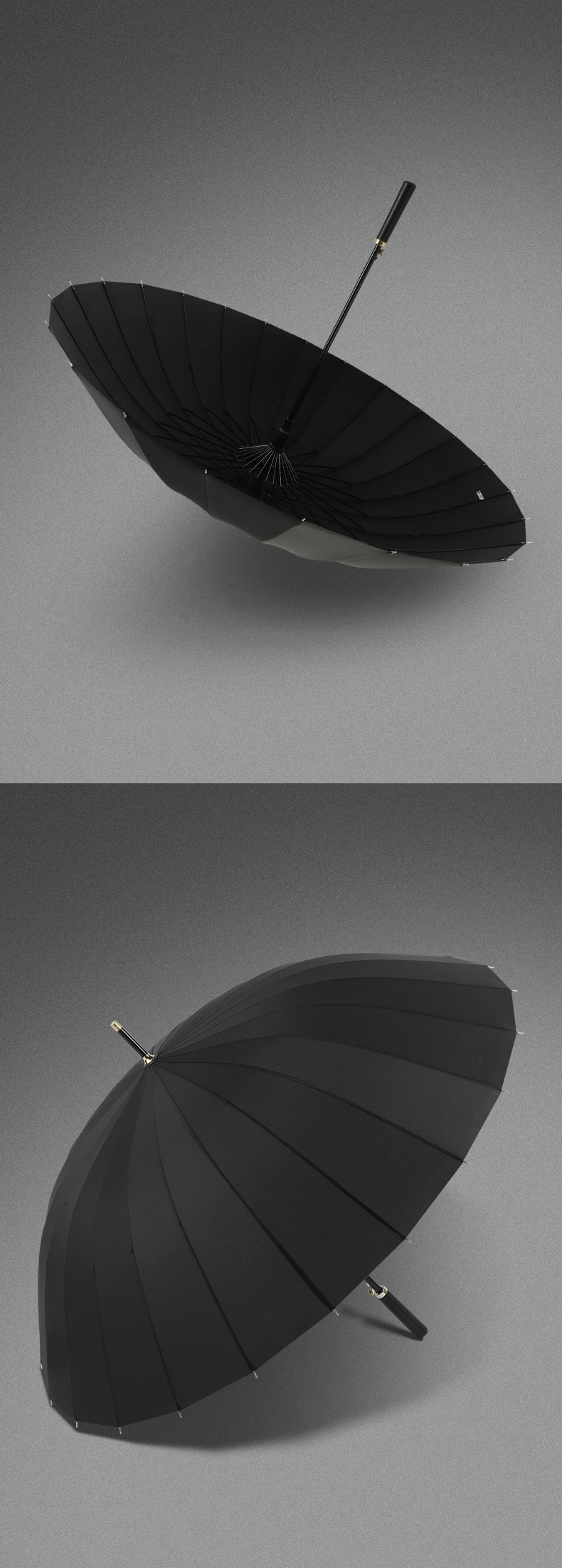 24骨自动伞超大防水套直杆晴雨伞长柄高尔夫伞广告礼品伞印刷logo详情图17