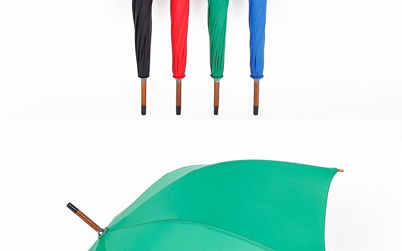 23寸木中棒木弯柄木伞珠雨伞可定logo制直杆伞广告礼品长柄雨伞定制详情图14