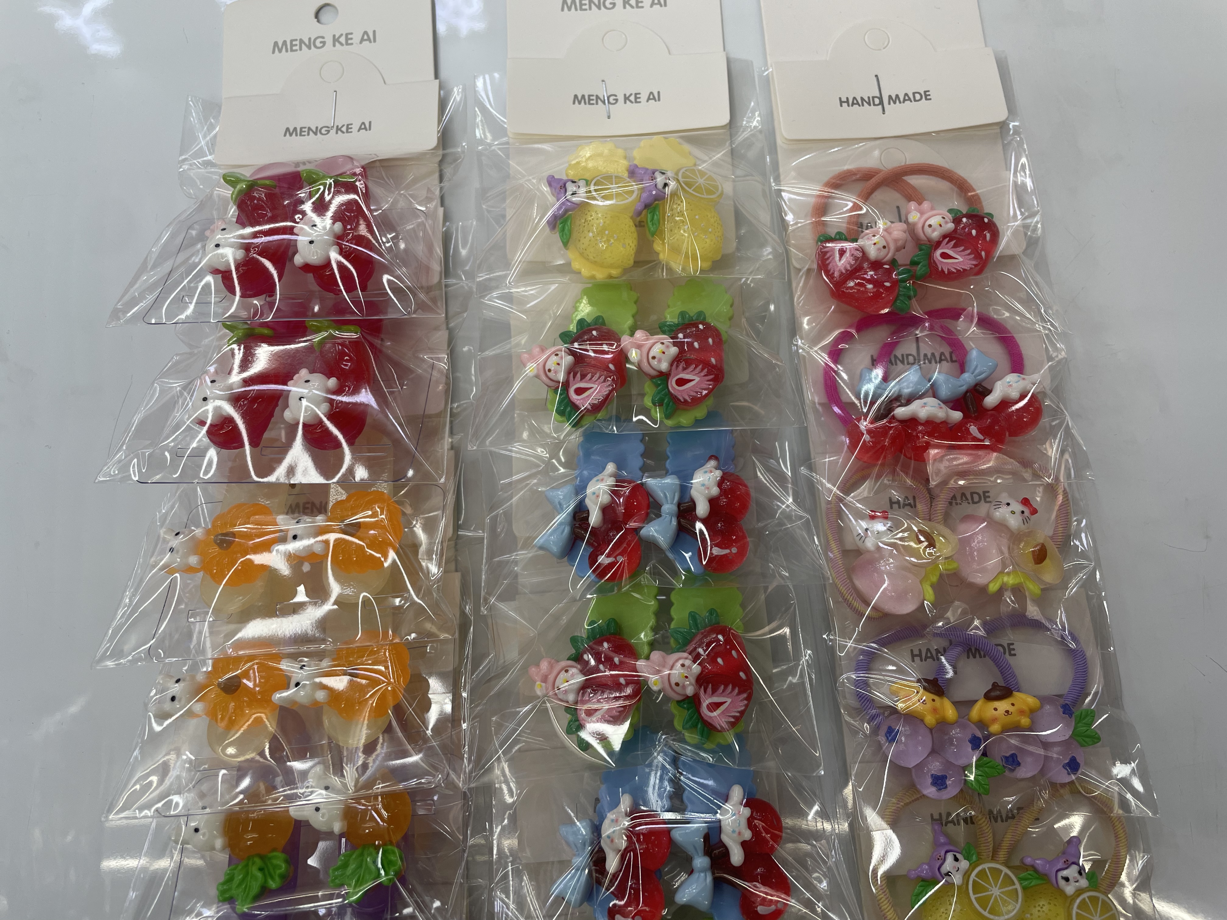 New girl hair clip, hair tie, fruit, personalized and fashionable hair accessory, hair accessory, hair tie, elegant leather band hair tie, simple and durable, does not damage hair quality, leather band hair tie detail image 2