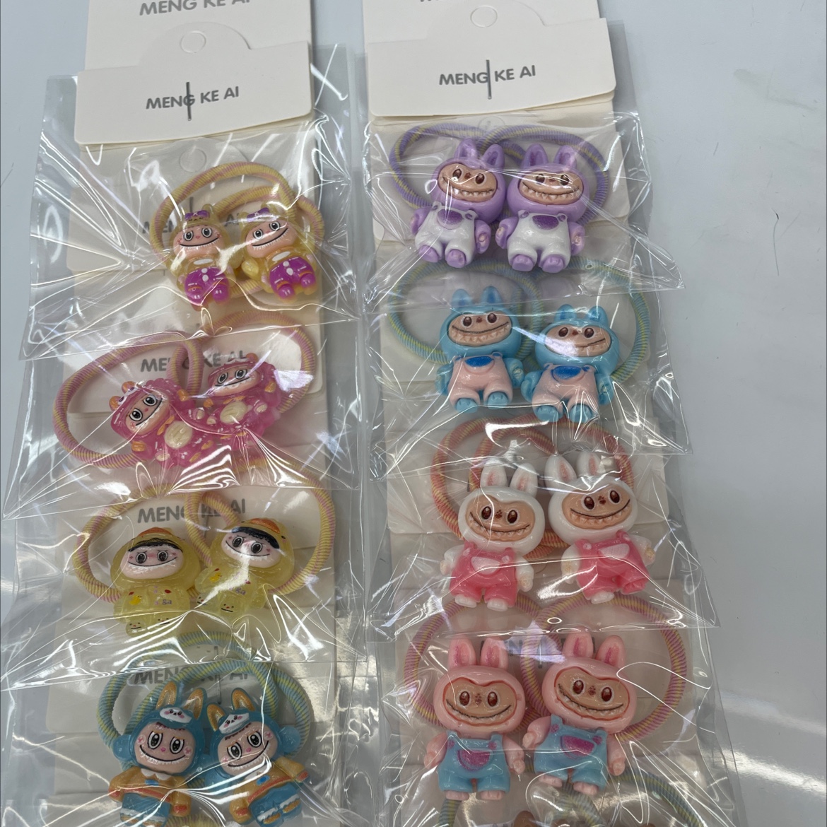 Labu's latest personalized children's hair ties, exquisite women's hair accessories, elegant hair ties, Korean-style leather band hair ties, fashionable and trendy hair accessories, girls' hair ties details Picture