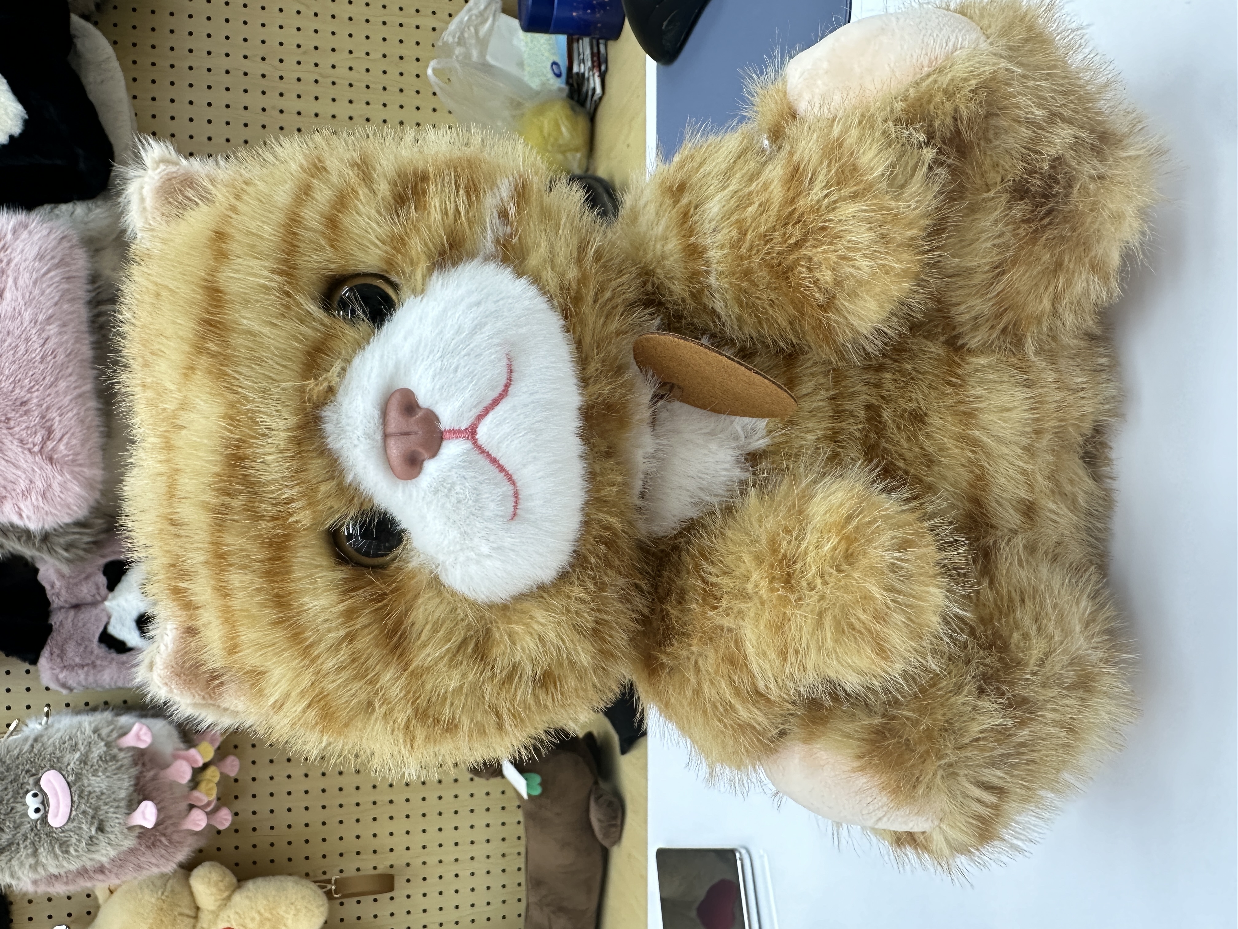 仿真花纹猫咪玩偶毛绒玩具小猫猫公仔趴趴抱枕女孩布娃娃儿童礼物