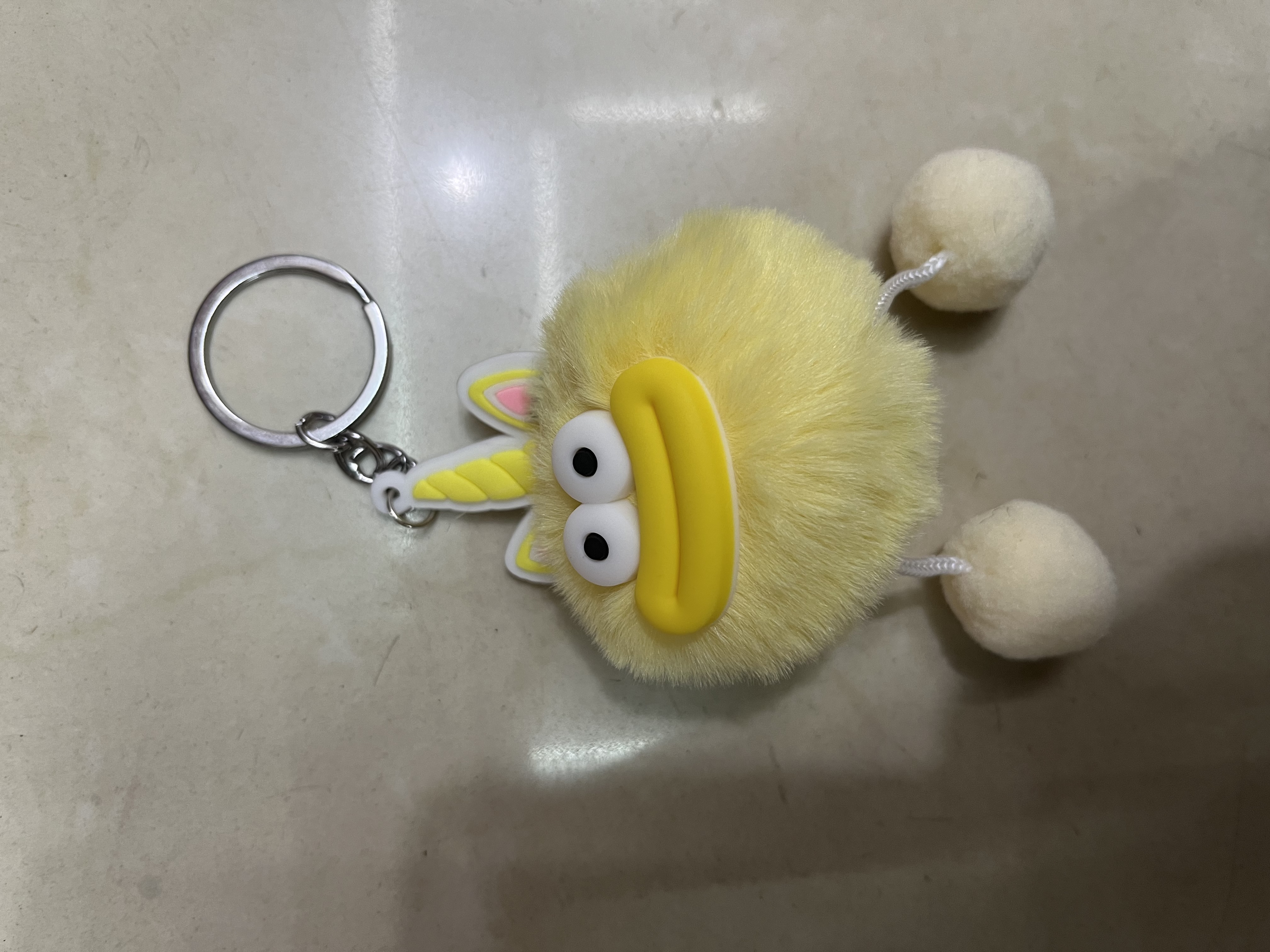 毛绒挂件钥匙扣女2024款可爱钥匙扣配件 炫彩流动时尚潮流个性车钥匙挂饰详情图6