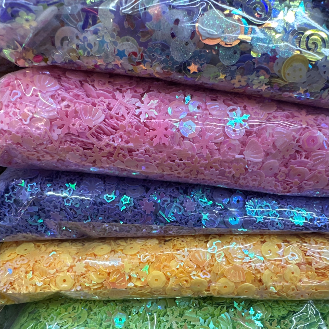 美人鱼混款亮片 手工DIY用品配件 史莱姆填充物 流麻配件 饰品配件 亮片饰品详情图3