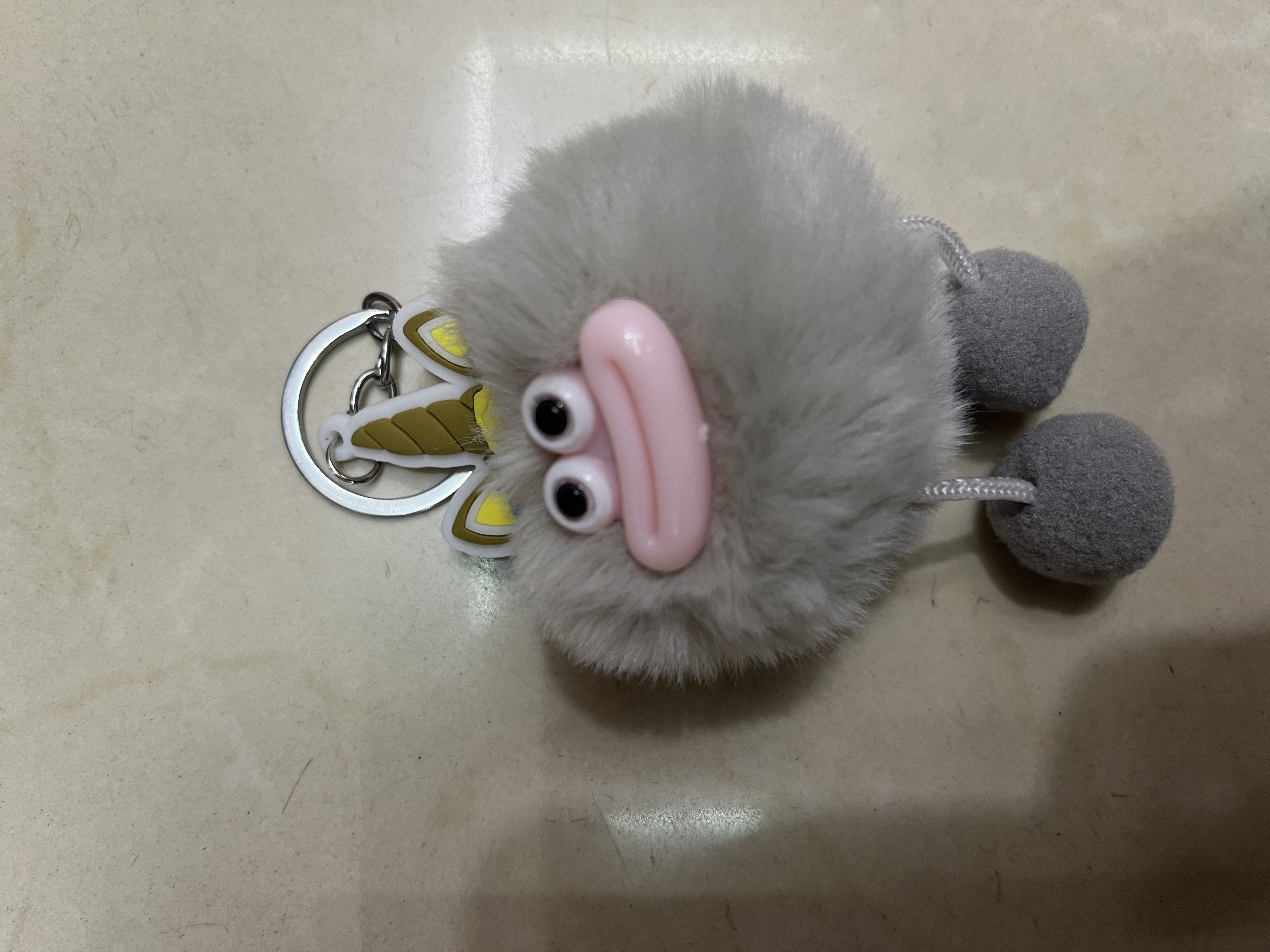 毛绒挂件钥匙扣女2024款可爱钥匙扣配件 炫彩流动时尚潮流个性车钥匙挂饰详情图7