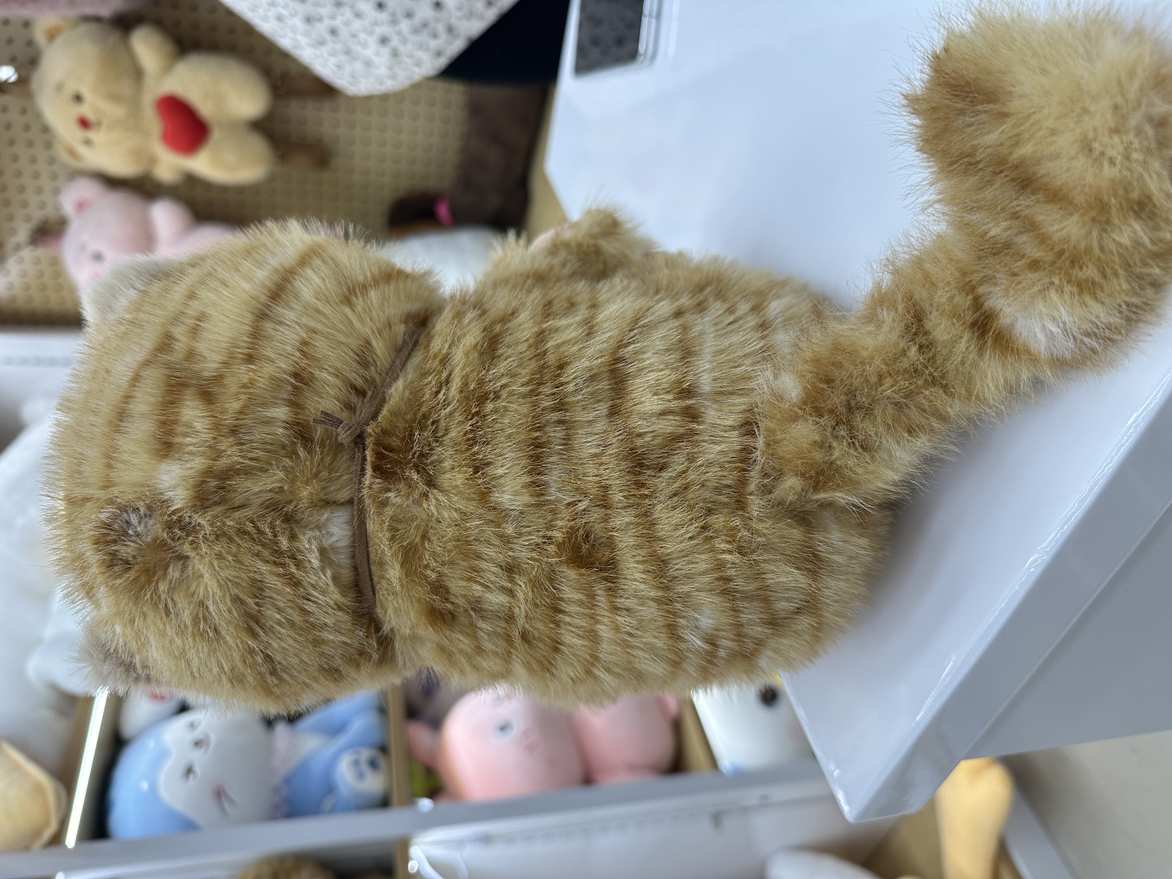 仿真花纹猫咪玩偶毛绒玩具小猫猫公仔趴趴抱枕女孩布娃娃儿童礼物细节图