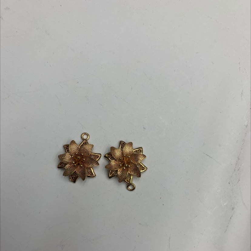 时尚花型吊坠铜色批花工艺铜铸吊坠潮款爆款时尚新品工厂直销吊坠锆石吊坠详情图3