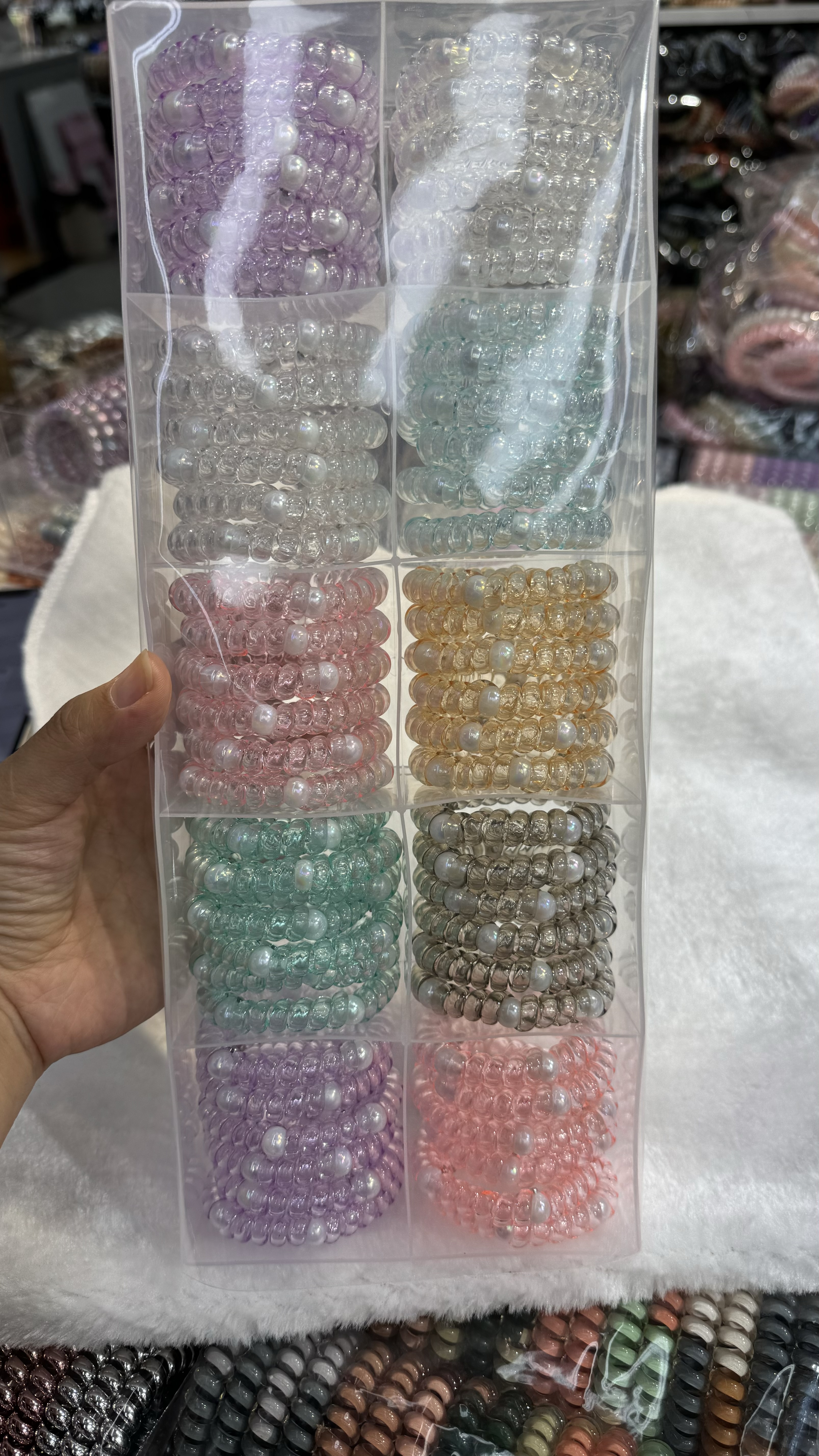 创意饰品兔毛头绳 头饰头绳假发一体 时尚女士发饰 美发装饰品高档头饰礼品头饰
