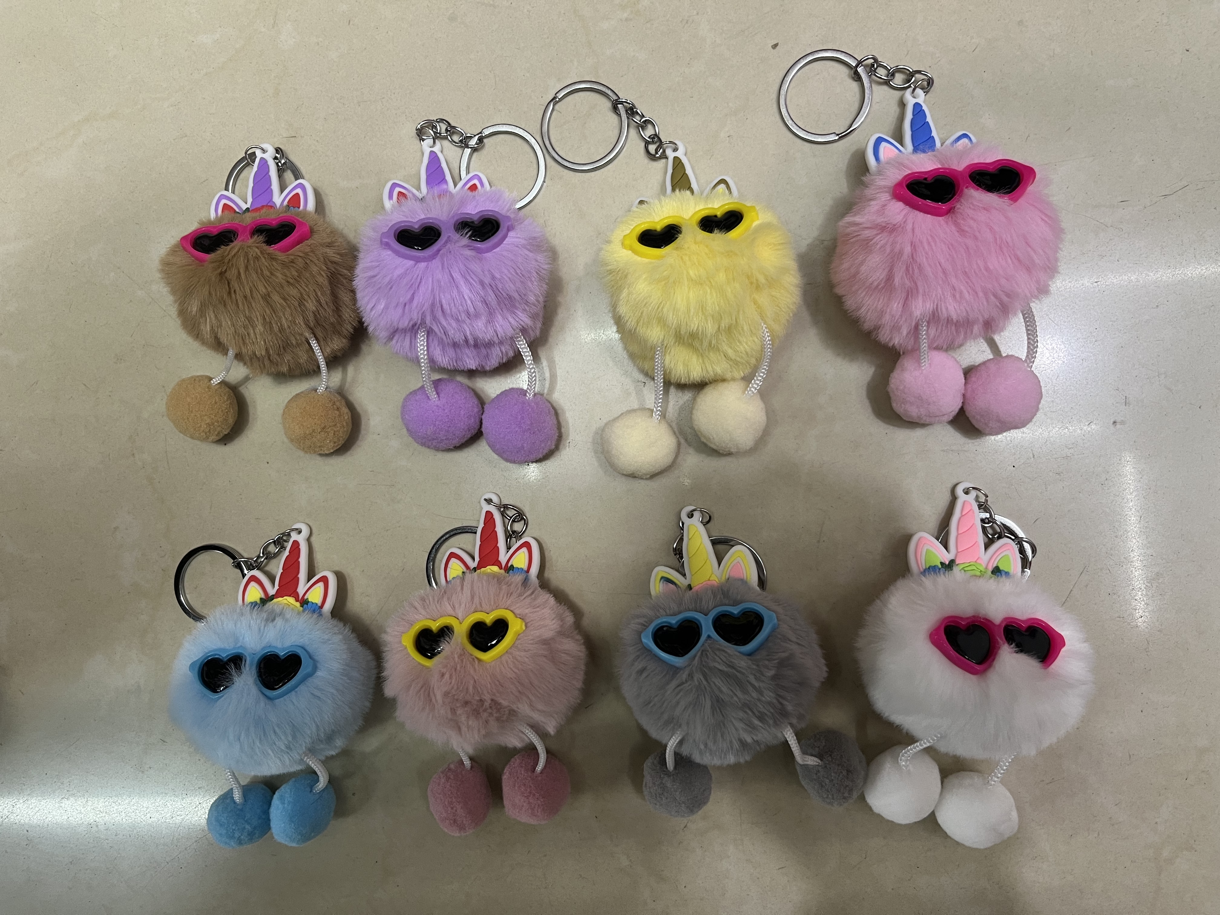毛绒挂件 钥匙扣女2024款可爱款式 钥匙扣配件 潮流新品 车钥匙挂饰详情图13