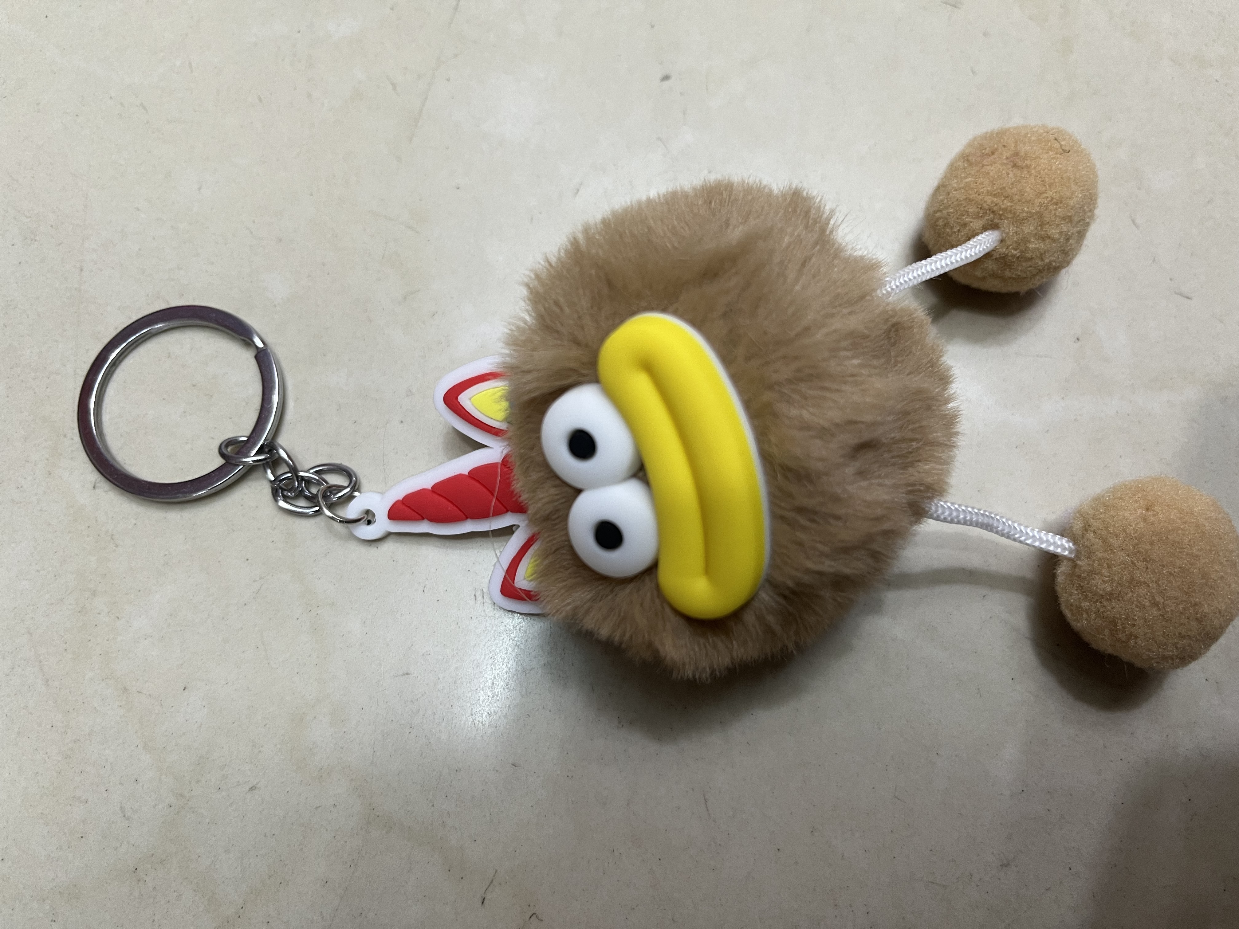 毛绒挂件钥匙扣女2024款可爱钥匙扣配件 炫彩流动时尚潮流个性车钥匙挂饰详情图9