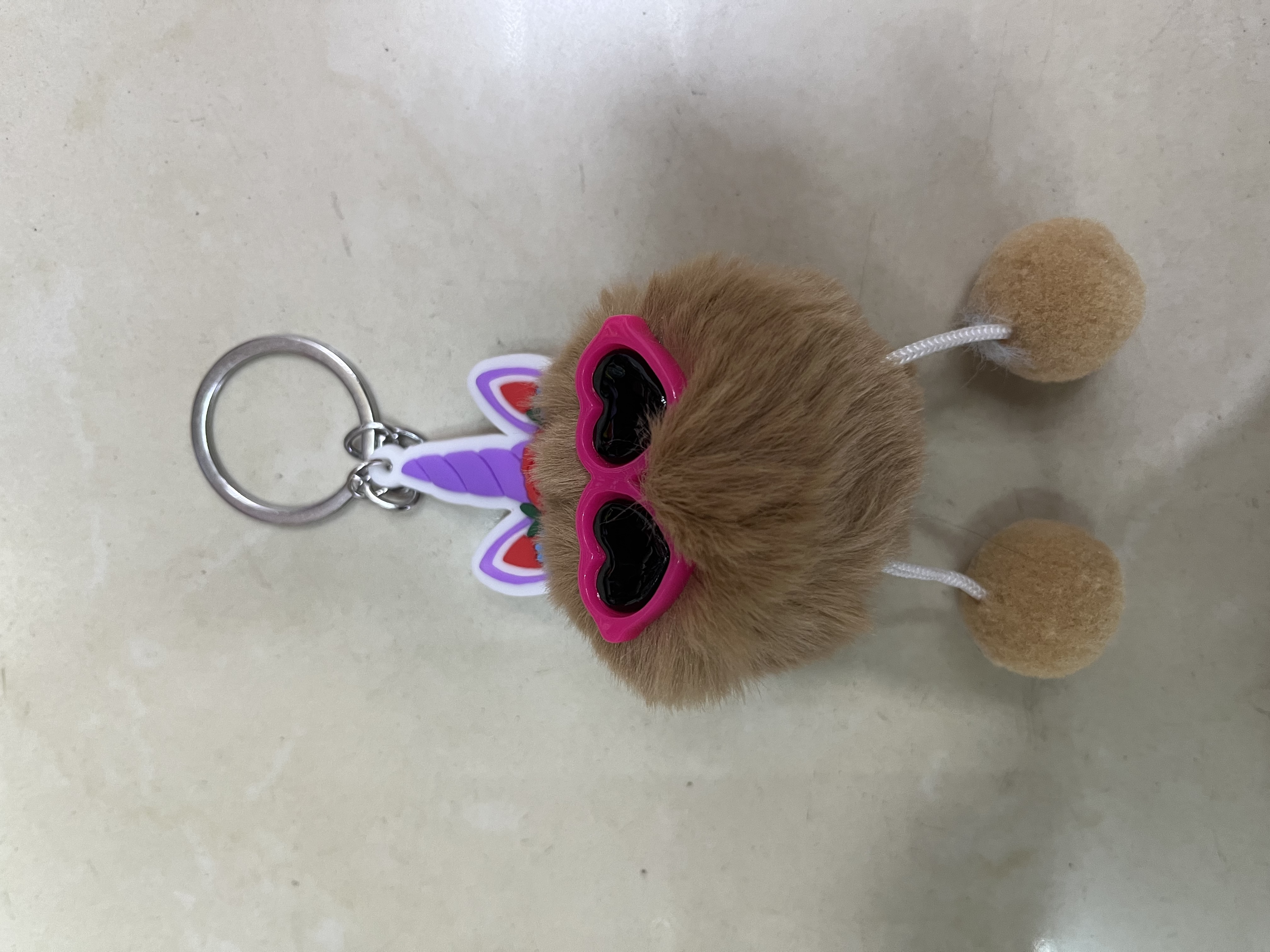 毛绒挂件 钥匙扣女2024款可爱款式 钥匙扣配件 潮流新品 车钥匙挂饰详情图4