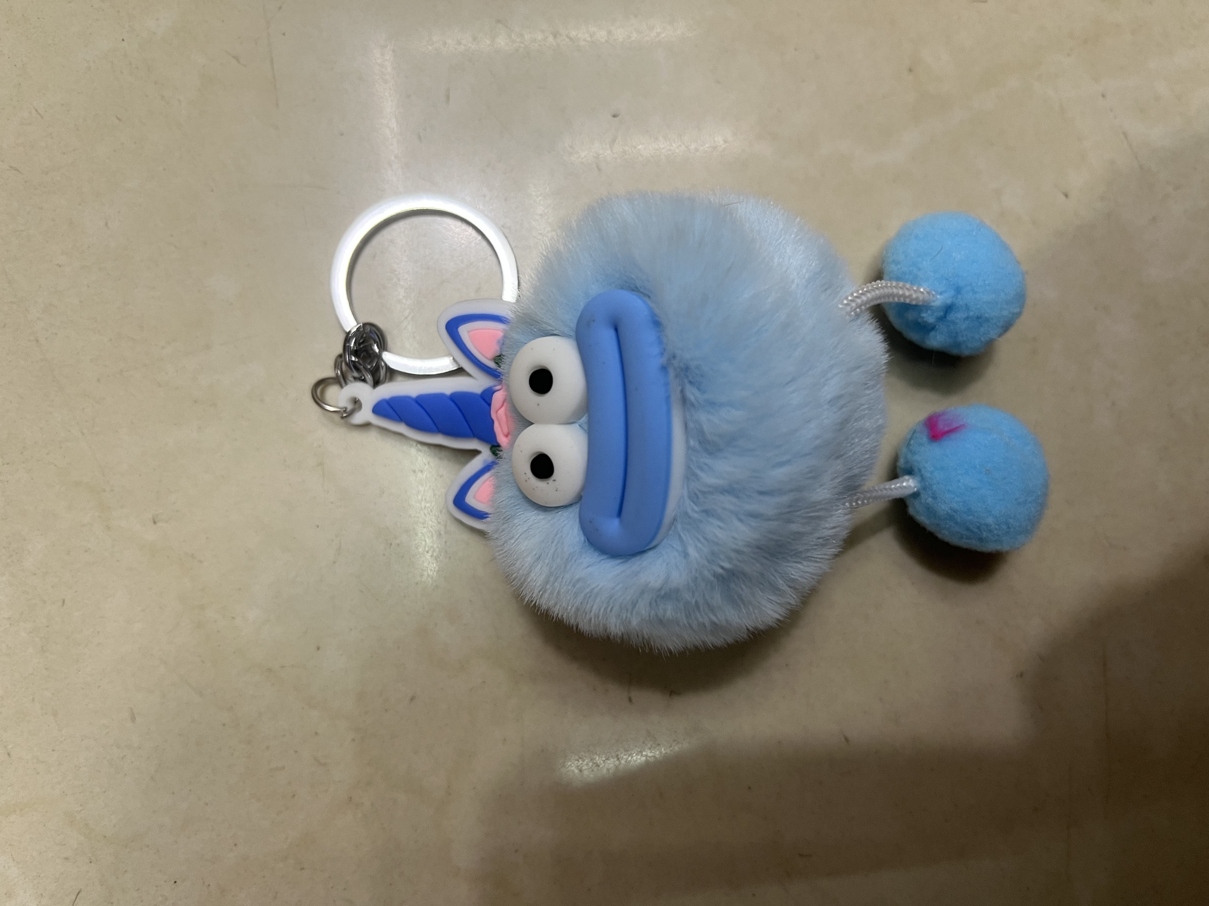 毛绒挂件钥匙扣女2024款可爱钥匙扣配件 炫彩流动时尚潮流个性车钥匙挂饰详情图8