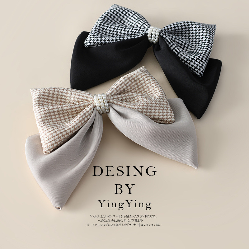 Yiwu factory offers Korean headwear, large bow hair accessories, hair clips, back head spring clips, hair clips and top clips in stock for wholesale detail image 2