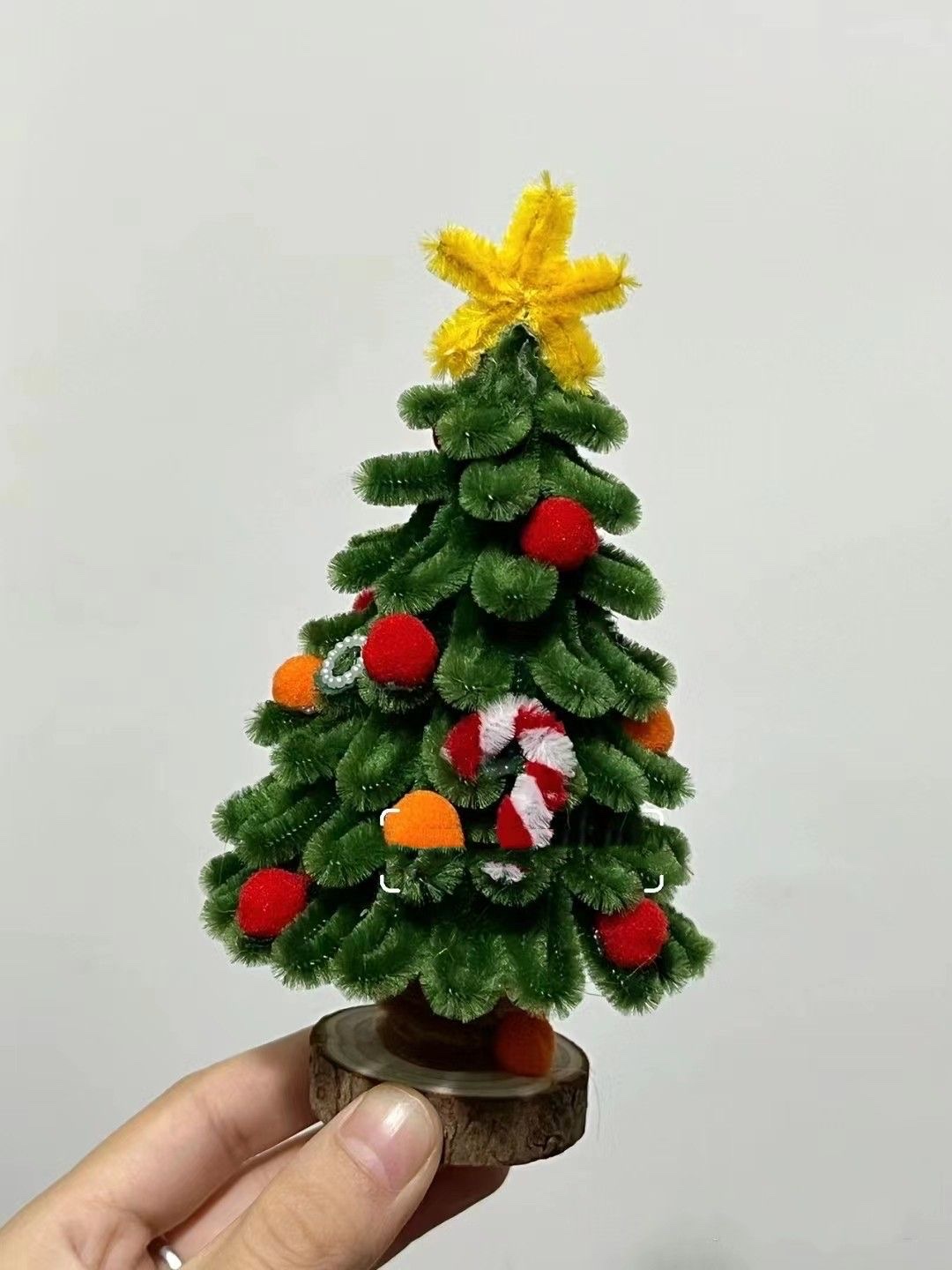DIY Christmas Tree creative handmade Twist stick Christmas decoration Kindergarten student handmade material package Material package Item Picture