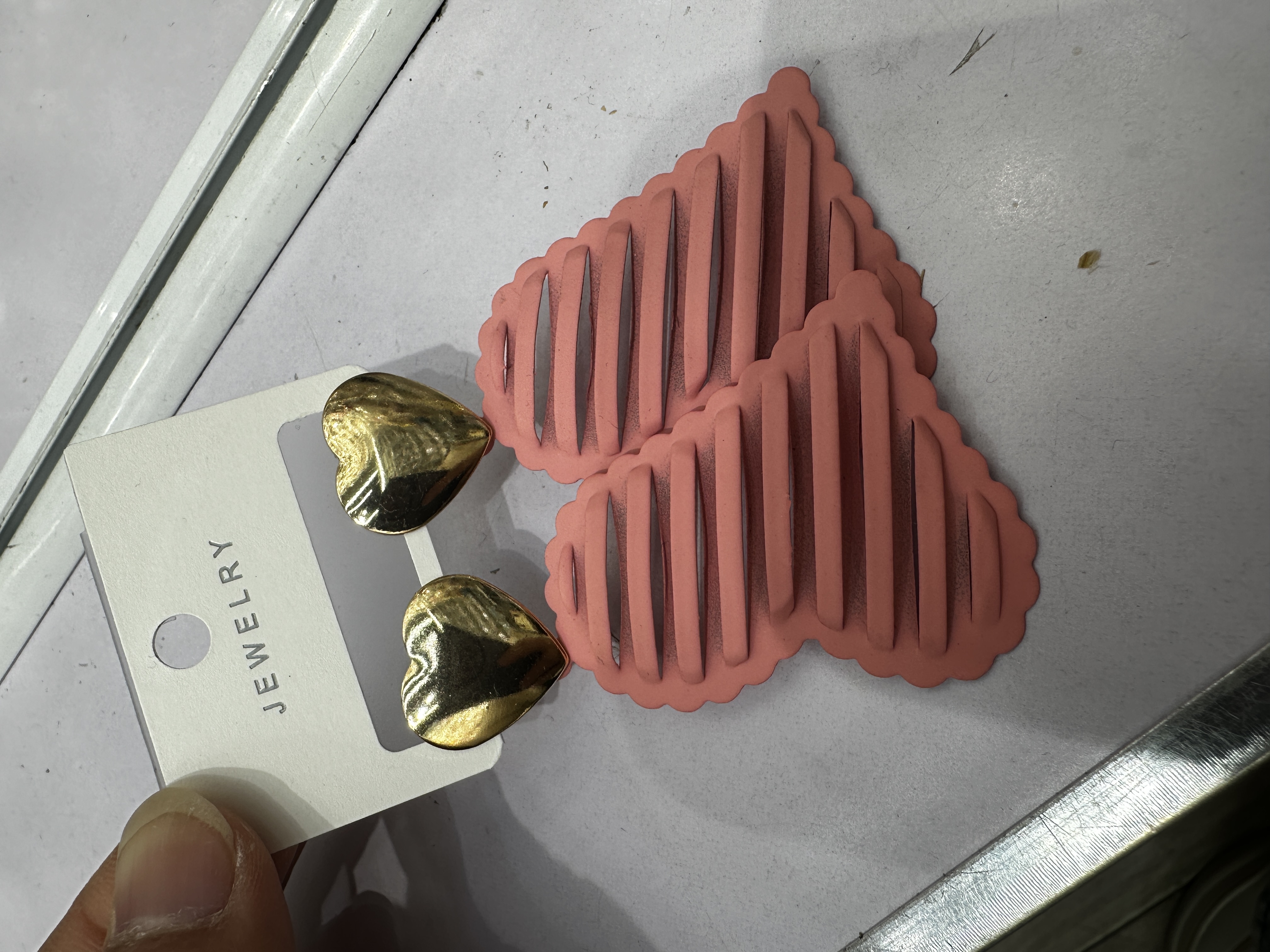 铁皮喷漆彩色 耳环耳饰 流行饰品 大气优雅耳饰耳环