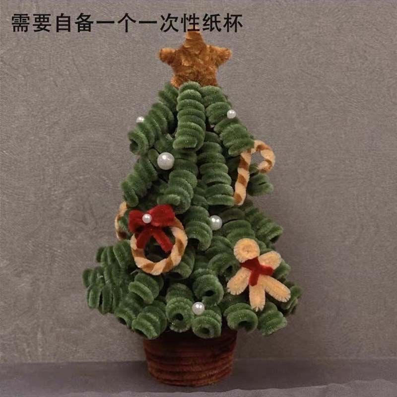 DIY Twisty stick Christmas tree material kit creative handmade Christmas gift for girls, best friends and girlfriends Item Picture