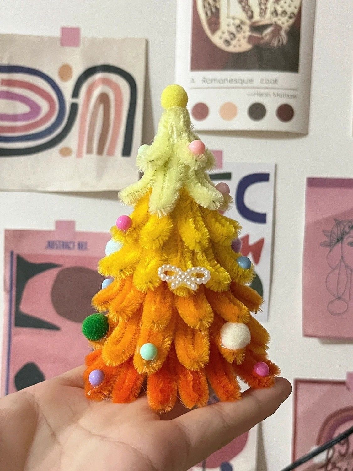 DIY Christmas Tree creative handmade Twist stick Christmas decoration Kindergarten student handmade material package Material package detail image 7