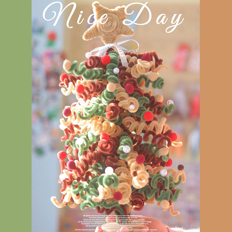 DIY Twisty stick Christmas tree material kit creative handmade Christmas gift for girls, best friends and girlfriends Specification image