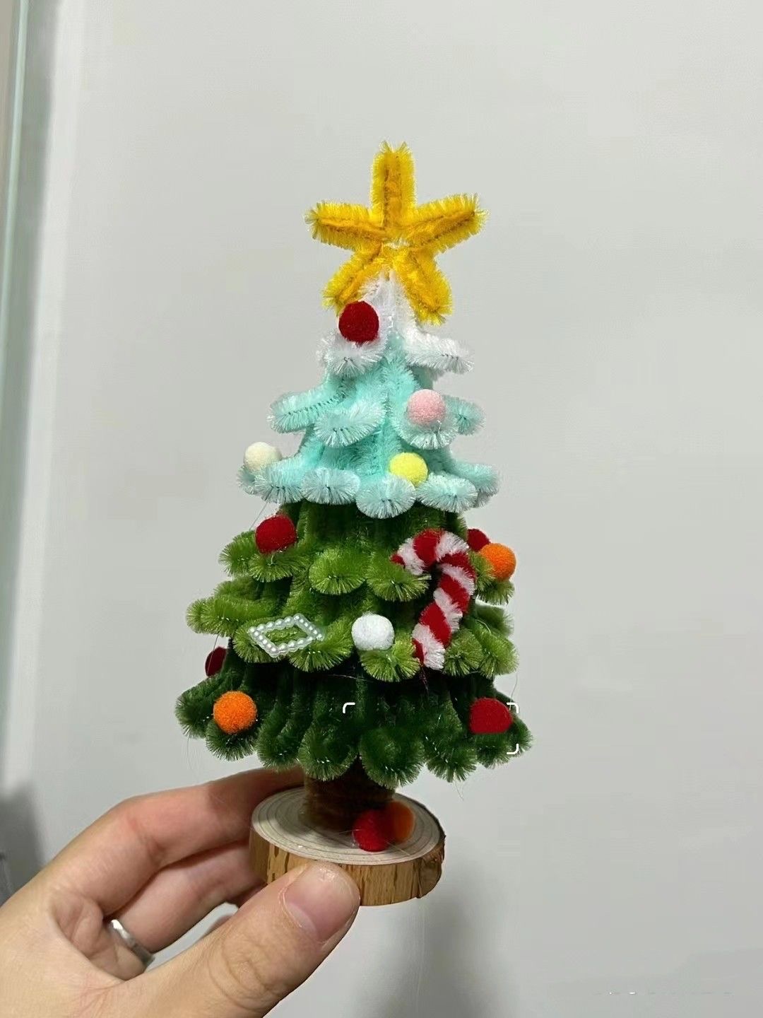 DIY Christmas Tree creative handmade Twist stick Christmas decoration Kindergarten student handmade material package Material package detail image 6