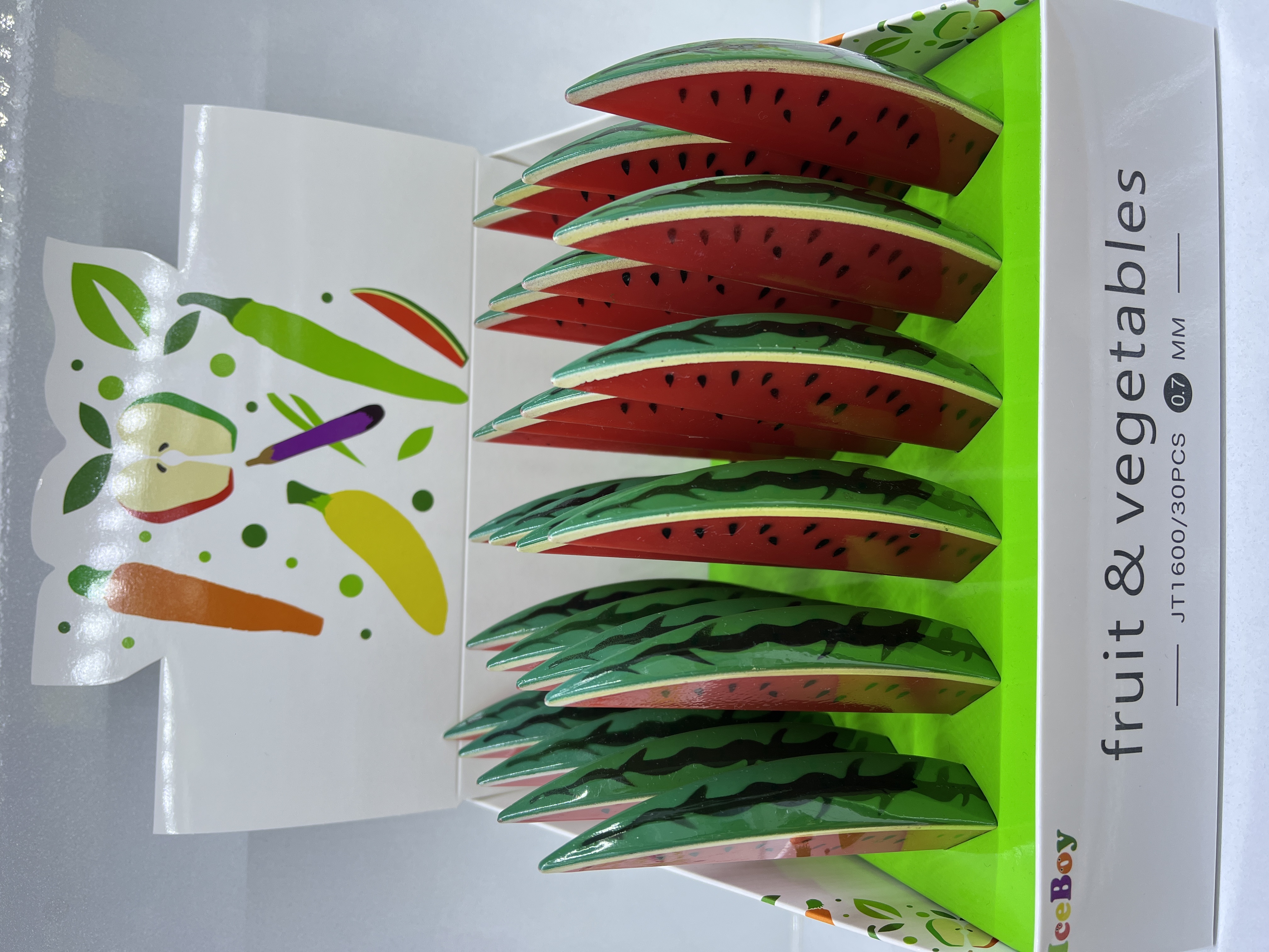 Simulated fruit watermelon refrigerator sticker pen creative cultural and creative handicraft decoration watermelon fruit model food play