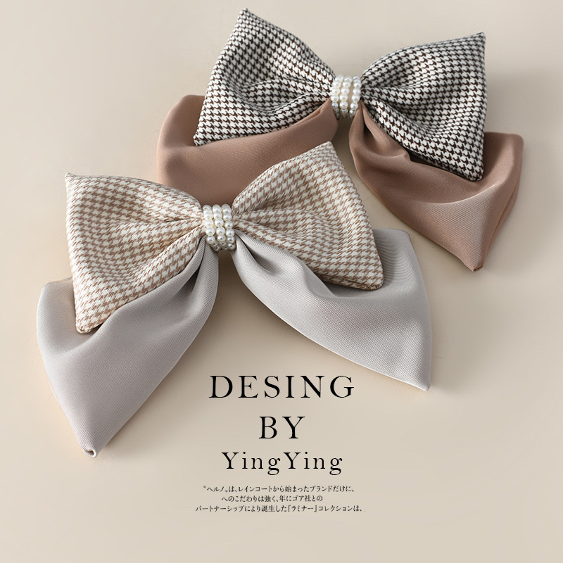 Yiwu factory offers Korean headwear, large bow hair accessories, hair clips, back head spring clips, hair clips and top clips in stock for wholesale detail image 4