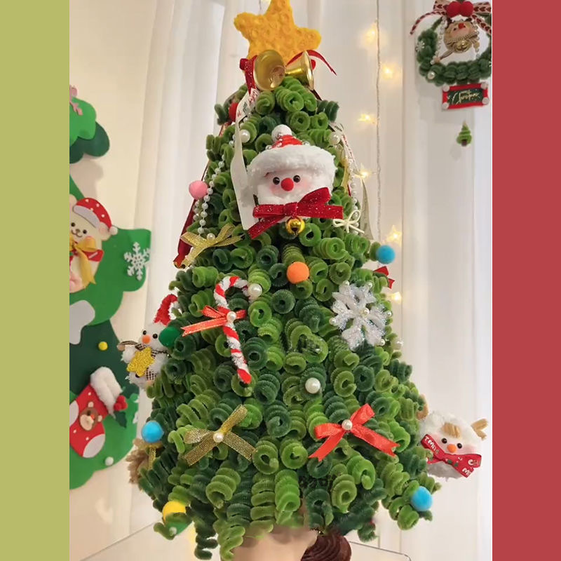 DIY Twisty stick Christmas tree material kit creative handmade Christmas gift for girls, best friends and girlfriends Application Scenario