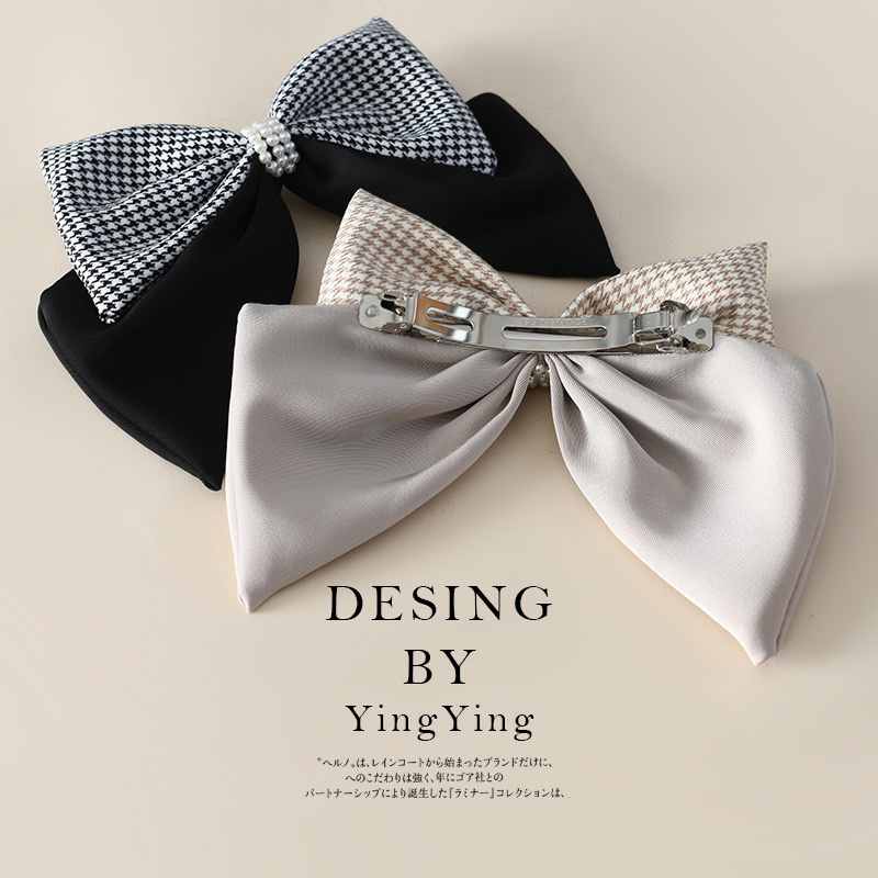 Yiwu factory offers Korean headwear, large bow hair accessories, hair clips, back head spring clips, hair clips and top clips in stock for wholesale detail image 3