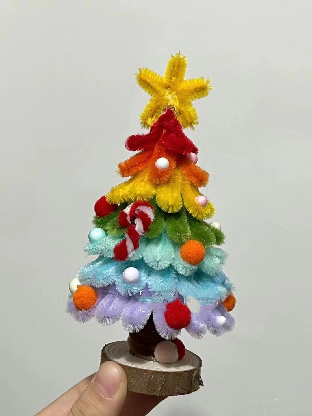 DIY Christmas Tree creative handmade Twist stick Christmas decoration Kindergarten student handmade material package Material package Application Scenario