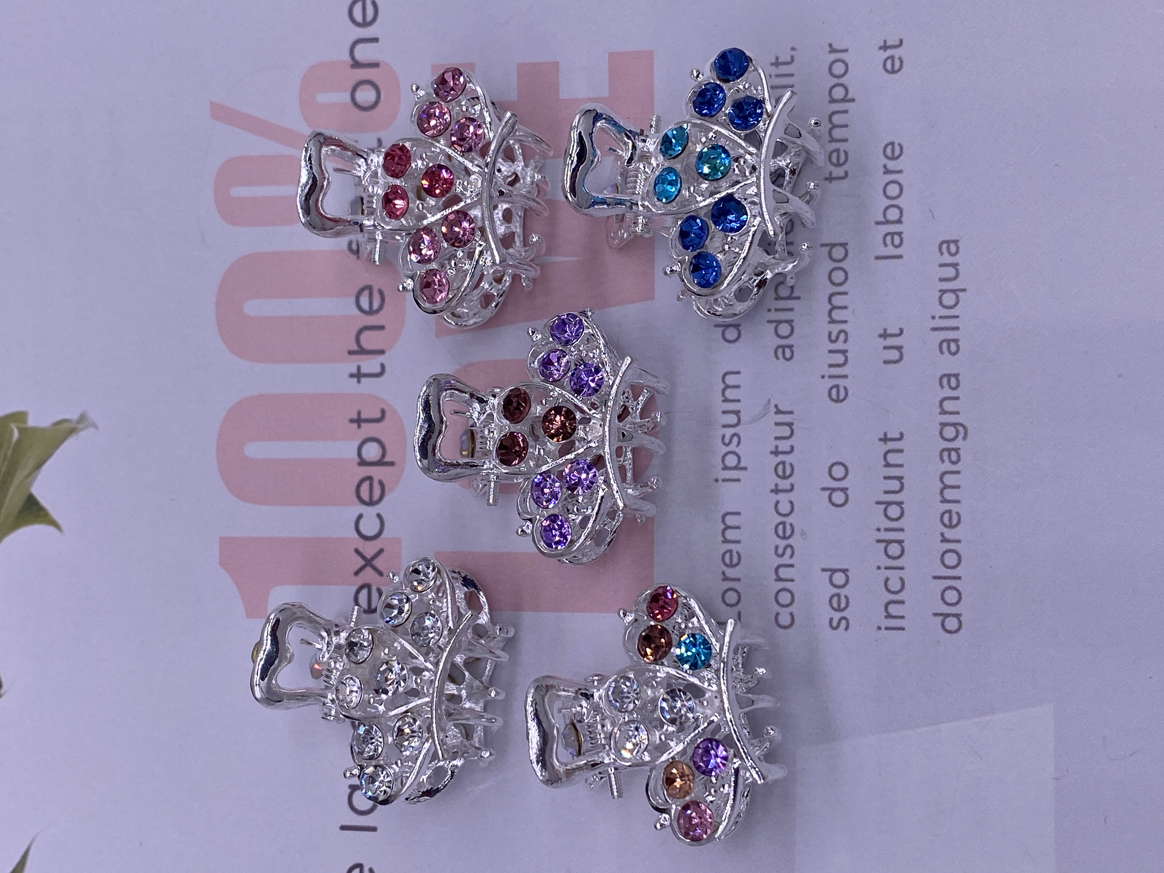 银色小抓夹发饰迷你发夹刘海夹头饰发卡网红水钻小边夹头发顶夹2023年详情图4