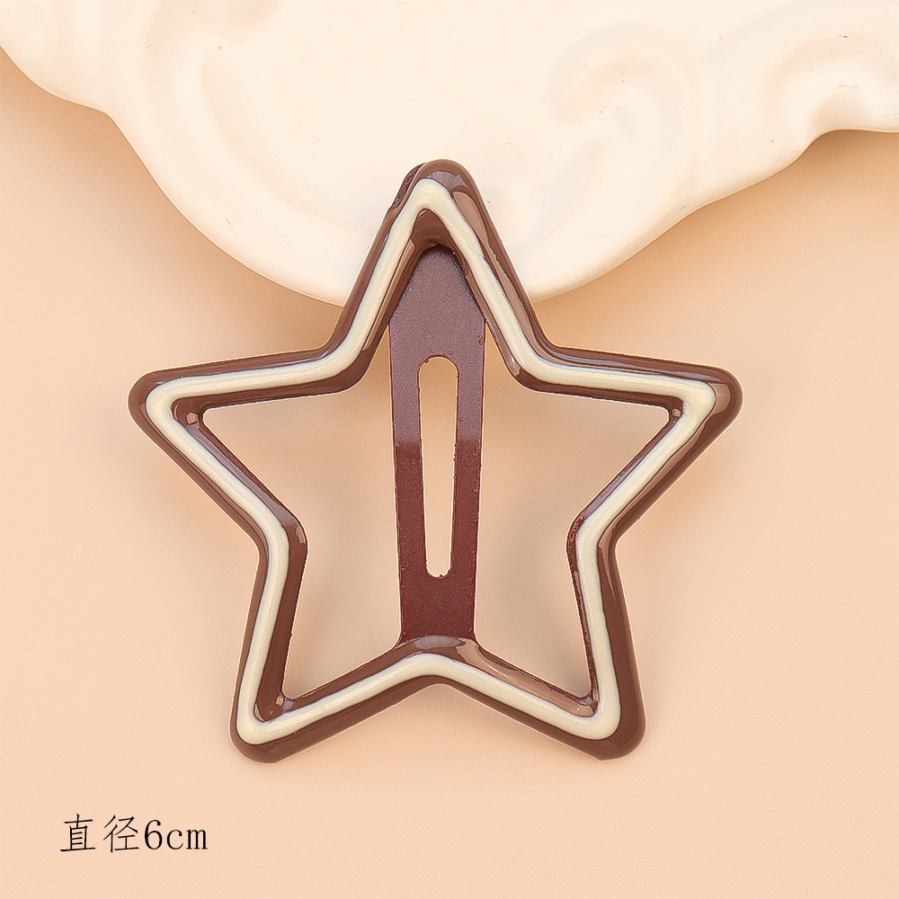 The new hairpin features a simple and creative style that won't damage the bangs on the forehead. The side clip has a duckbill clip and is a creative headpiece in the national trend series detail image 10