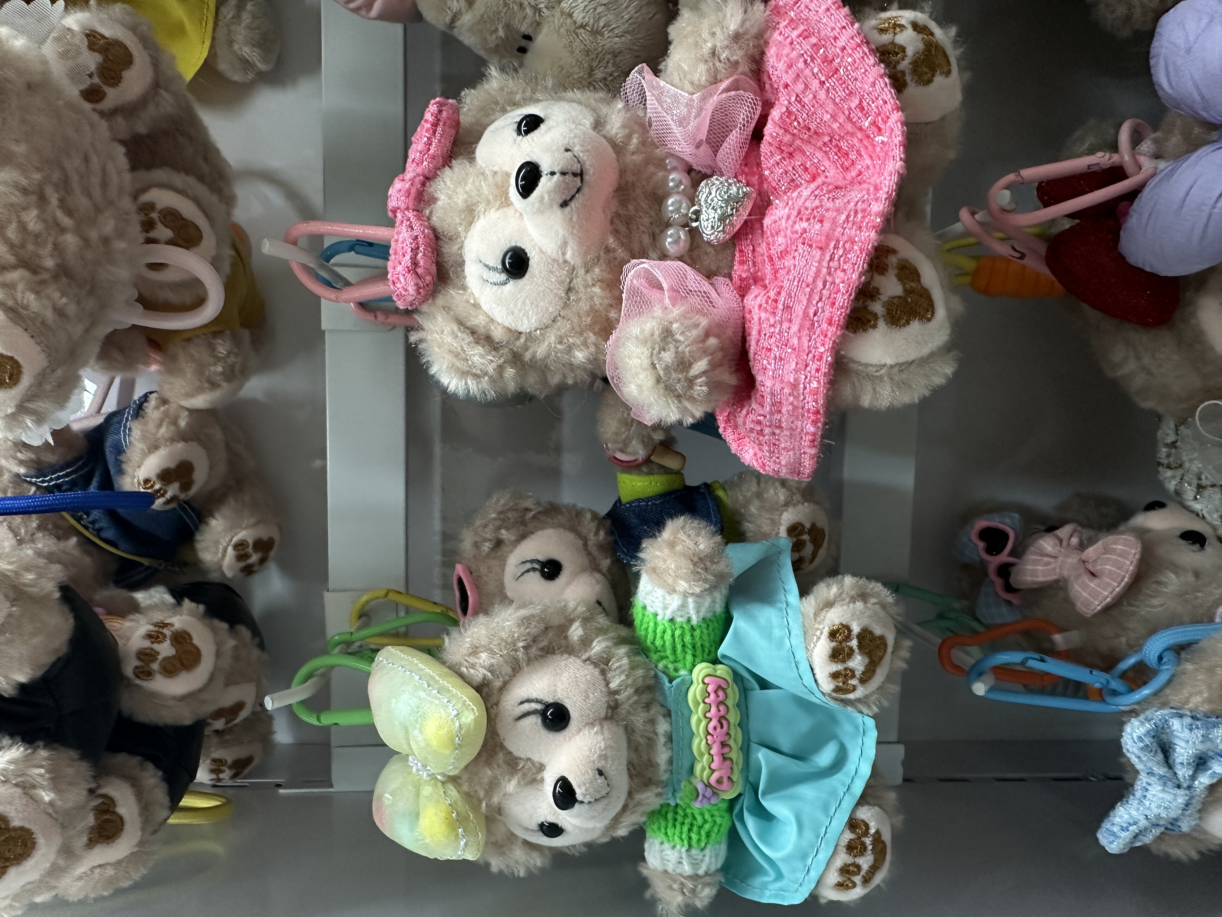 可爱蝴蝶结蕾丝小裙毛绒狗公仔钥匙扣卡通钥匙包包挂件玩偶掌门狗详情图2