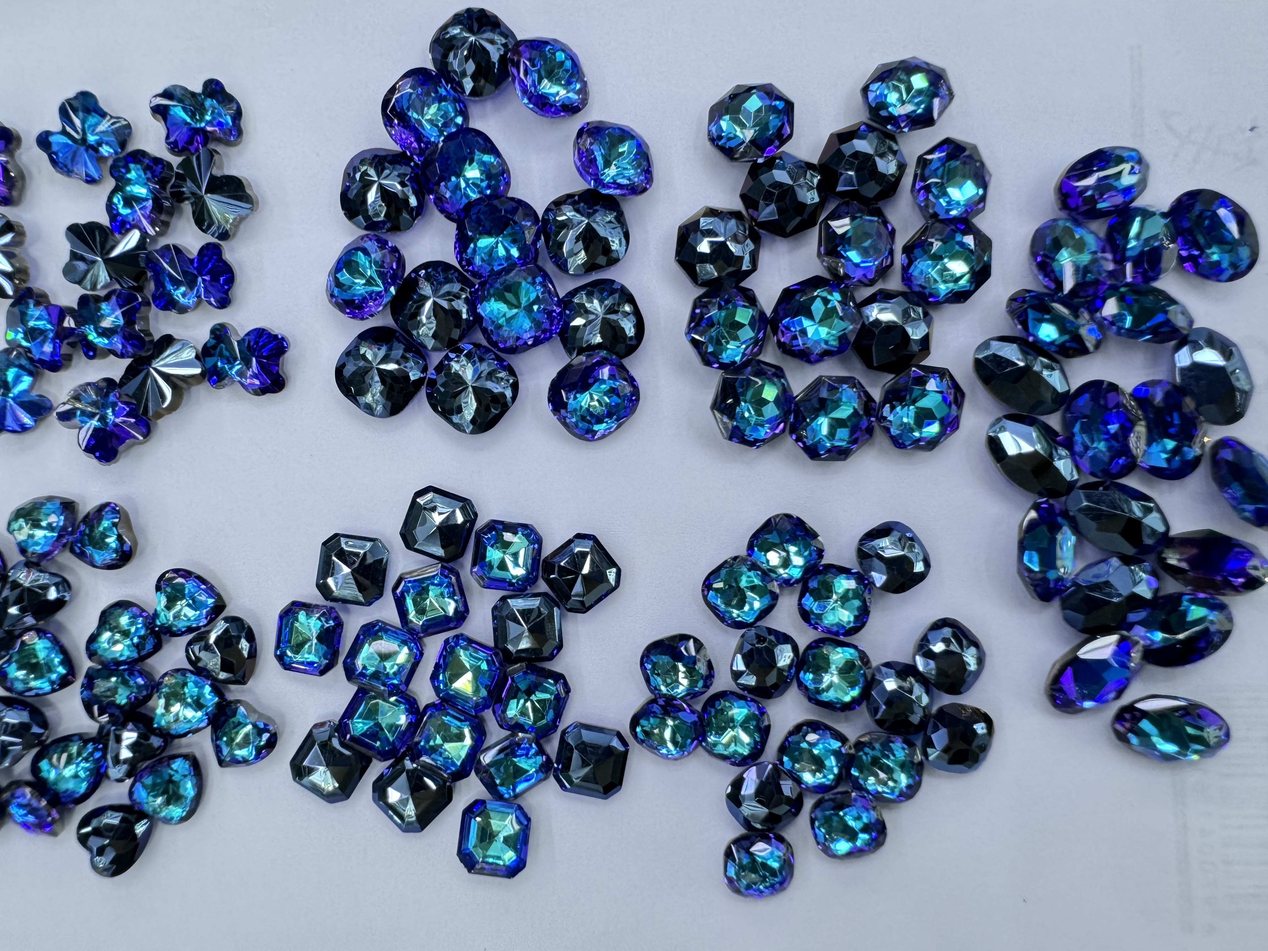 8里公主方DIY手工饰品配件，玻璃水晶，美甲钻，头饰K9钻，异形钻饰品配件细节图