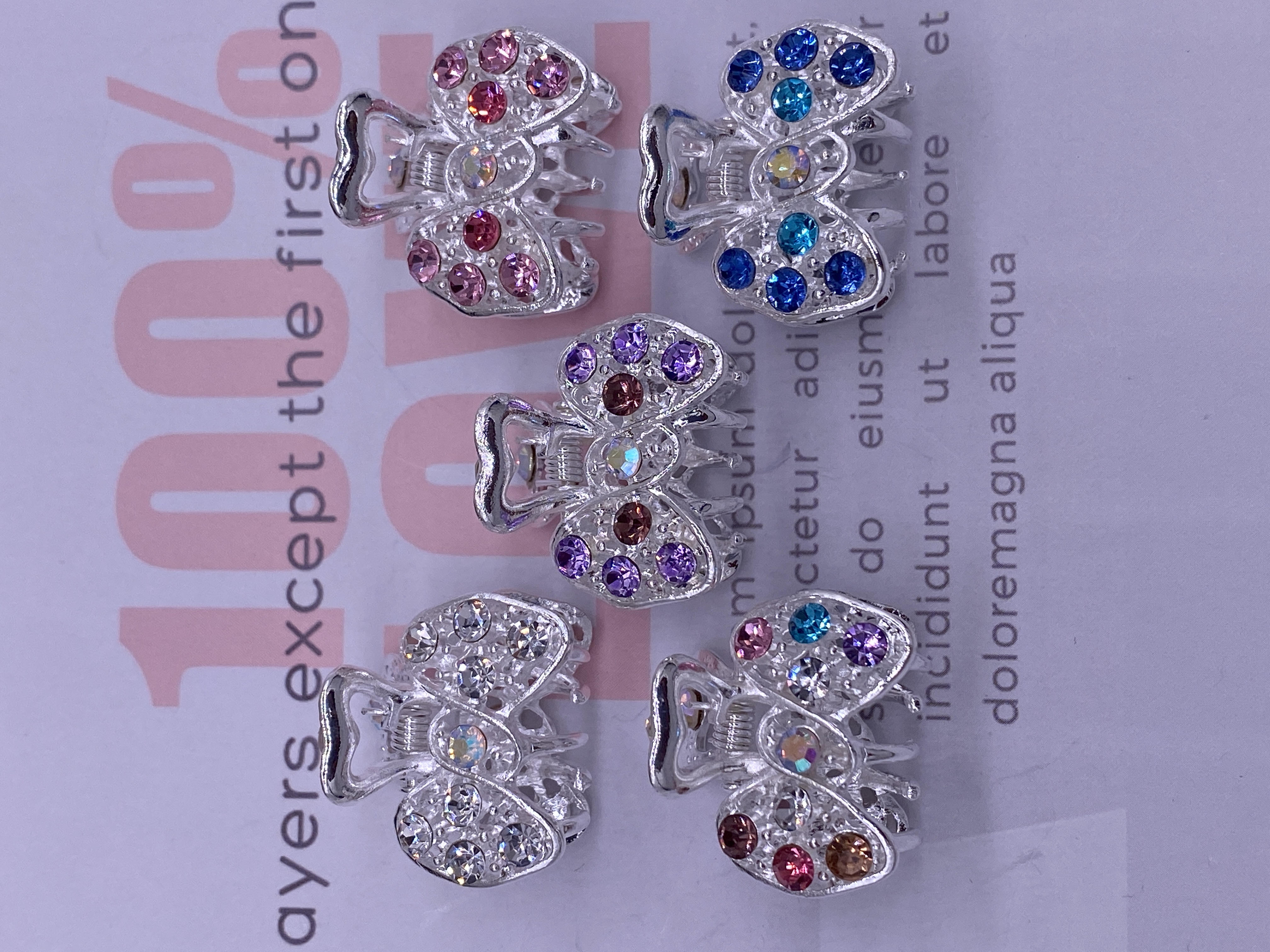 银色小抓夹发饰迷你发夹刘海夹头饰发卡网红水钻小边夹头发顶夹2023年详情图6