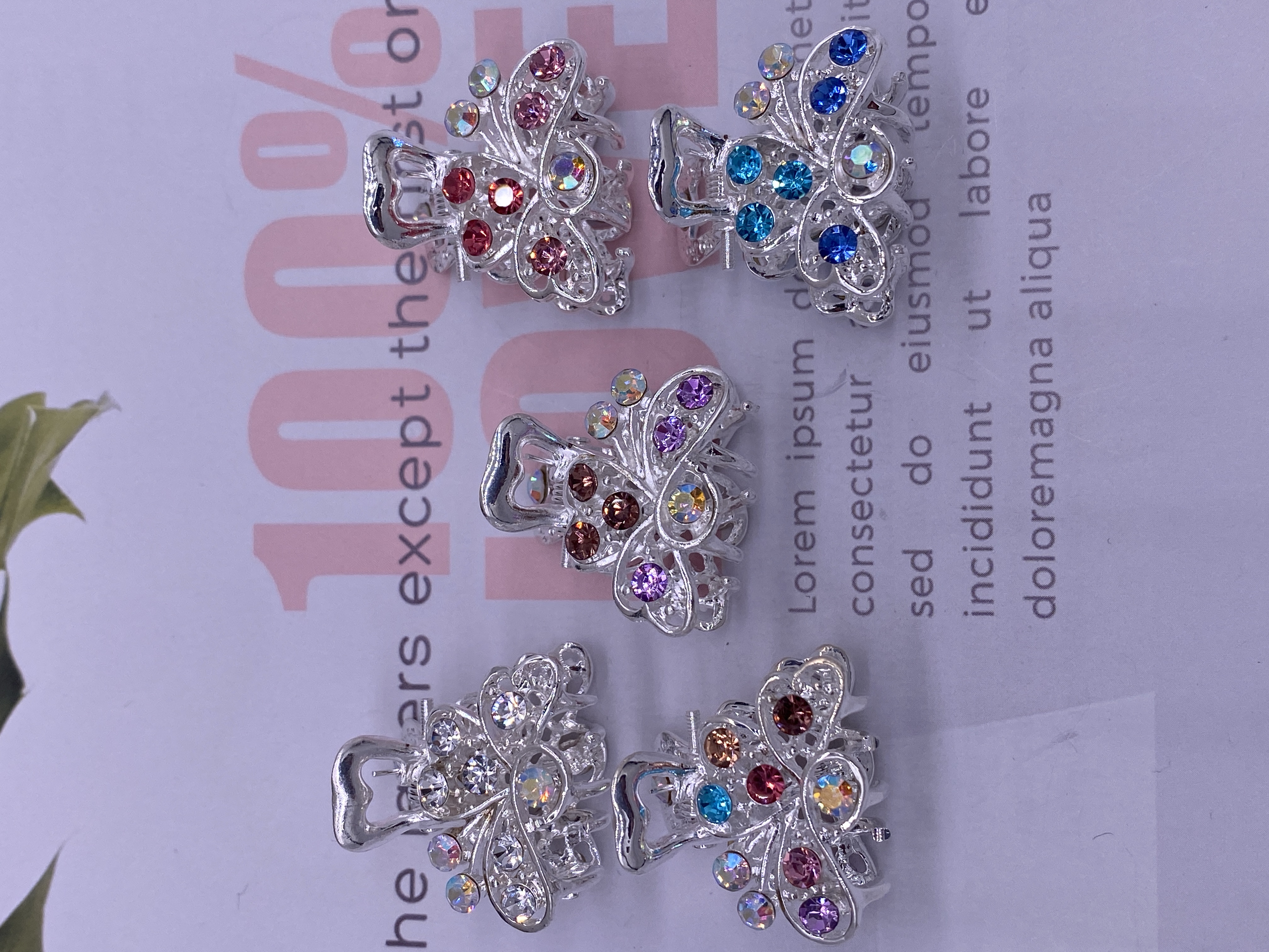 银色小抓夹发饰迷你发夹刘海夹头饰发卡网红水钻小边夹头发顶夹2023年详情图5