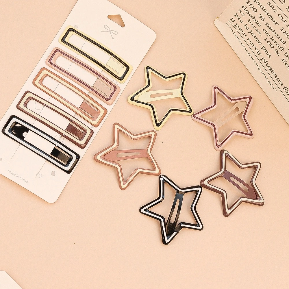 The new hairpin features a simple and creative style that won't damage the bangs on the forehead. The side clip has a duckbill clip and is a creative headpiece in the national trend series detail image 2