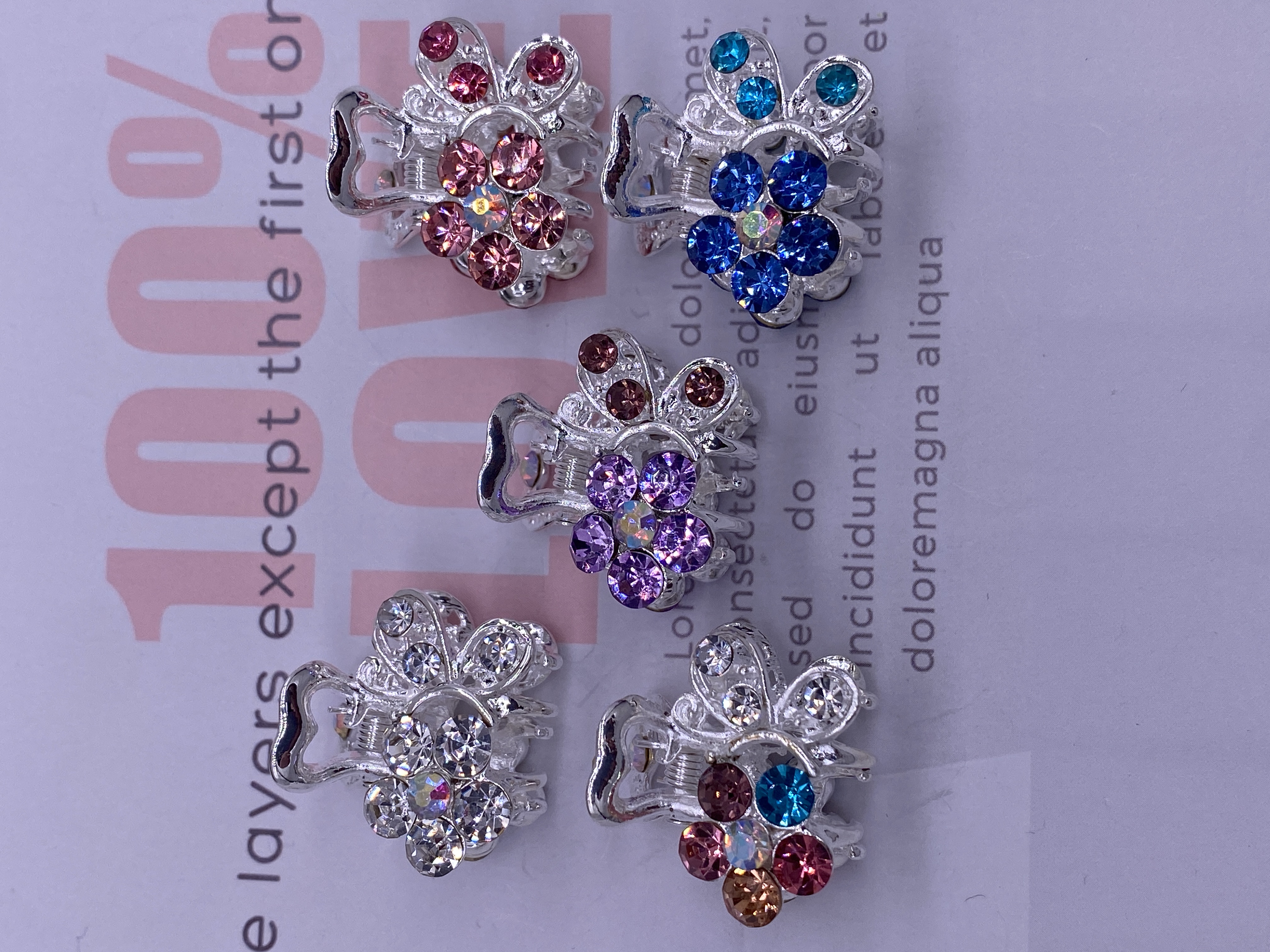 银色小抓夹发饰迷你发夹刘海夹头饰发卡网红水钻小边夹头发顶夹2023年详情图8