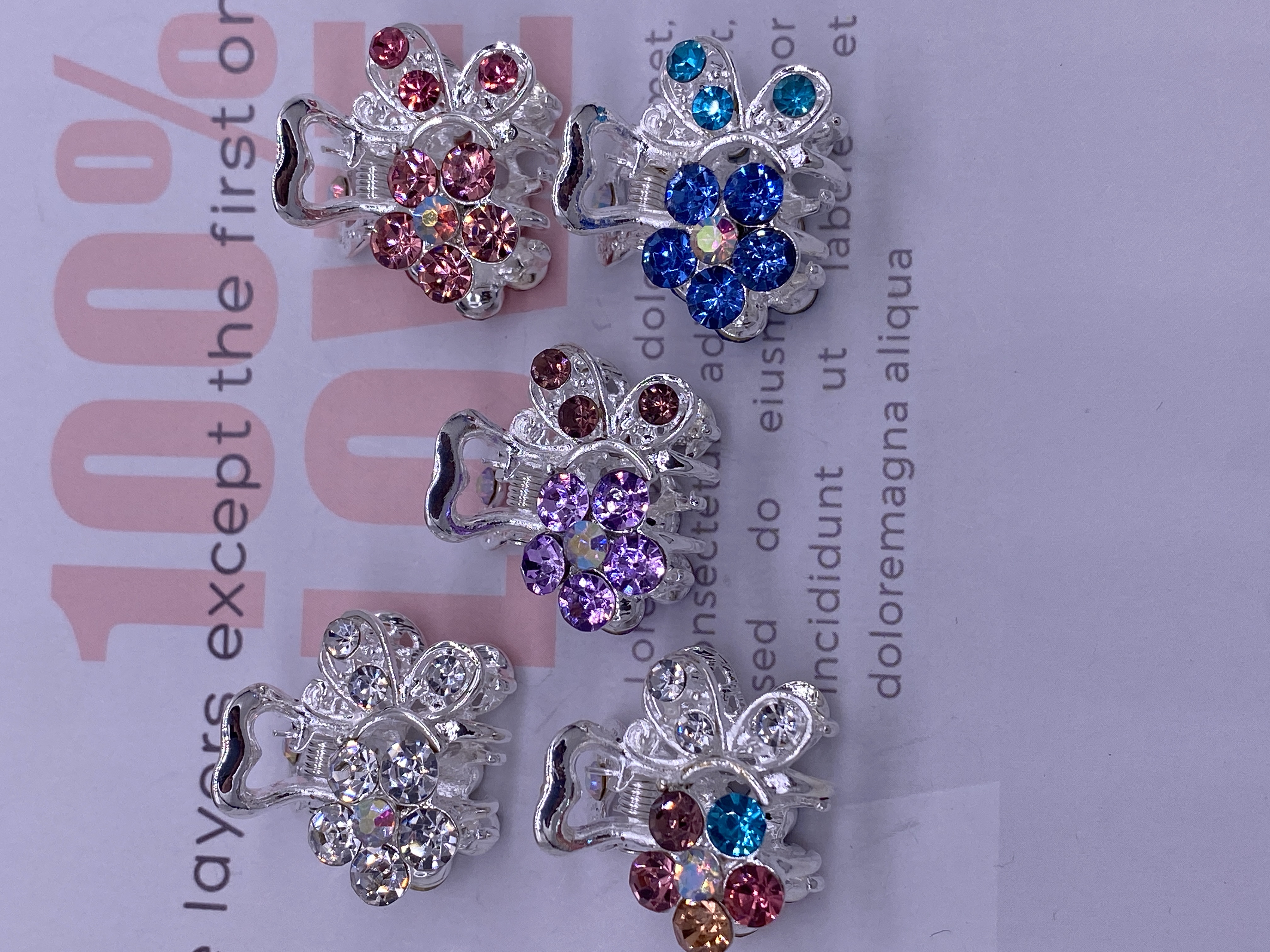 银色小抓夹发饰迷你发夹刘海夹头饰发卡网红水钻小边夹头发顶夹2023年详情图7