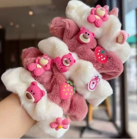 Fashionable ladies' hair accessories, large intestine rings, hair ties, high-end headwear, hair rings, simple and durable accessories, trendy accessories, headwear, hair rings, hair ties, large intestine rings detail image 7