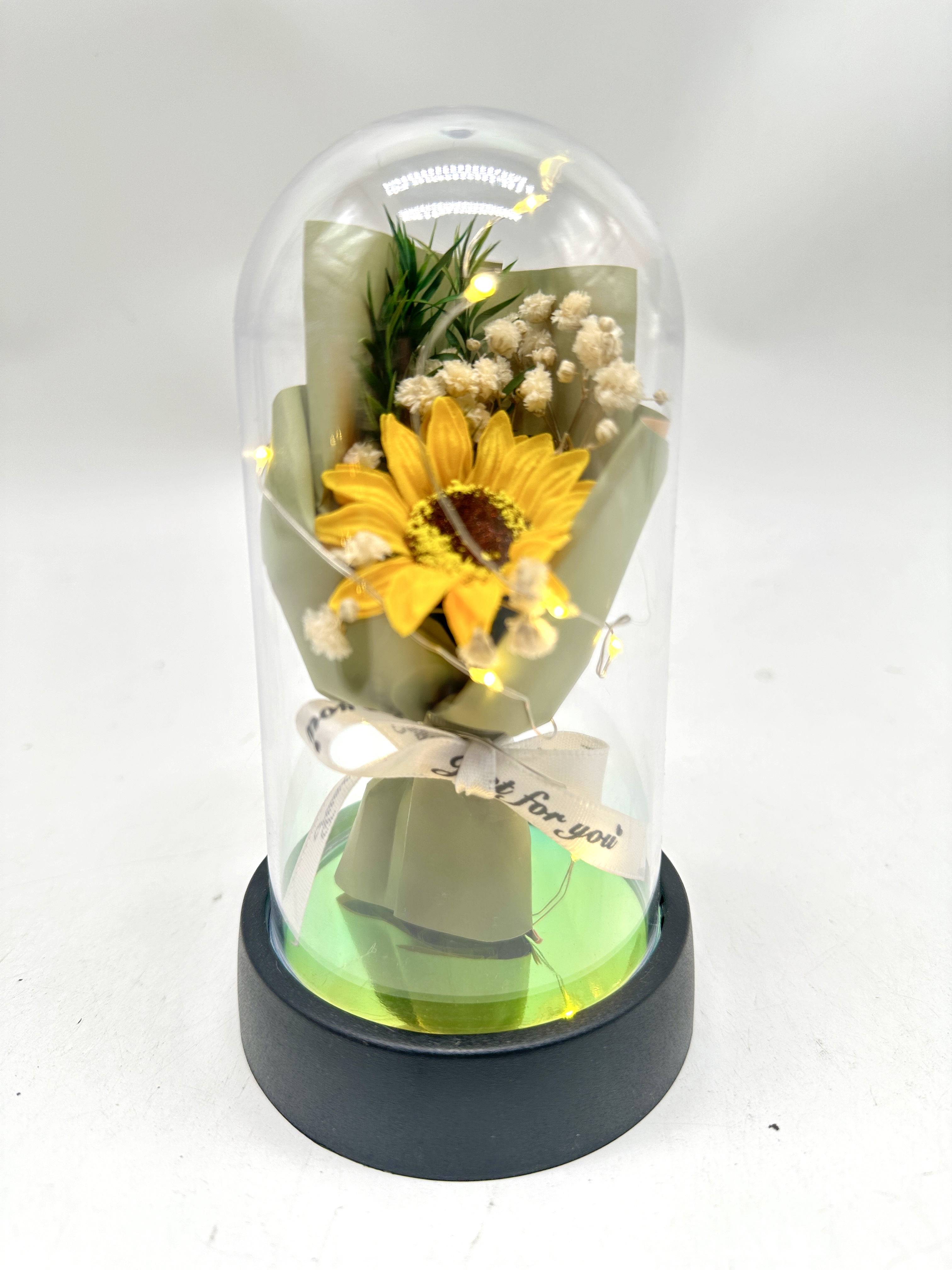 毛线小花束玩偶公仔花束 搭配发光水晶球 精美小奖品 小学生文具日用品 独特创意礼品 毕业季 教师节礼品详情图2