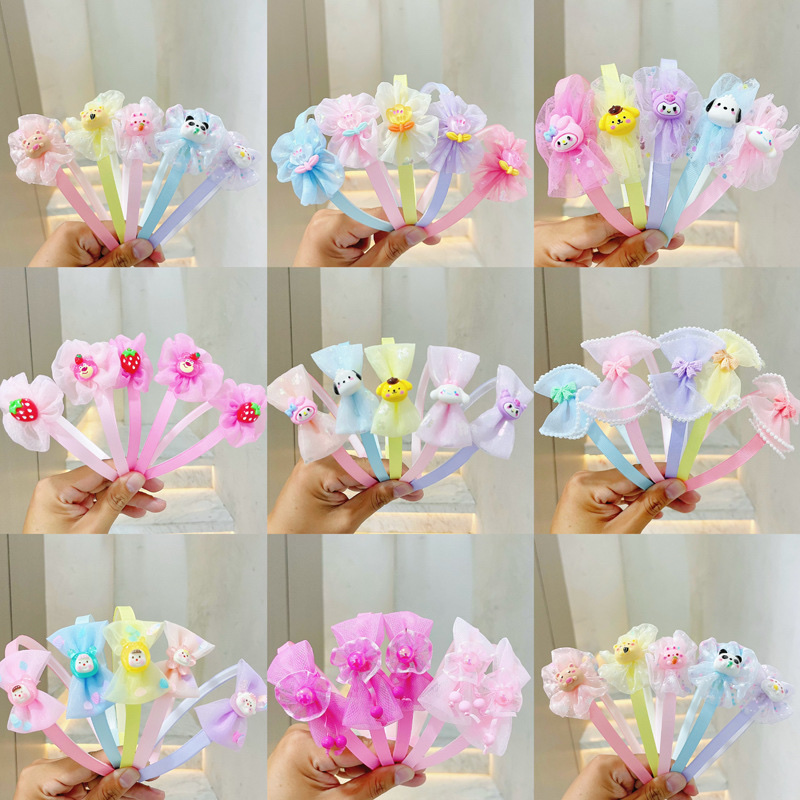 Fashionable ladies' headwear, hair bands, large intestine bands, hair ties, Korean style, sweet and simple accessories, long-lasting elasticity, no damage to hair quality, headwear, hair bands, large intestine bands detail image 8