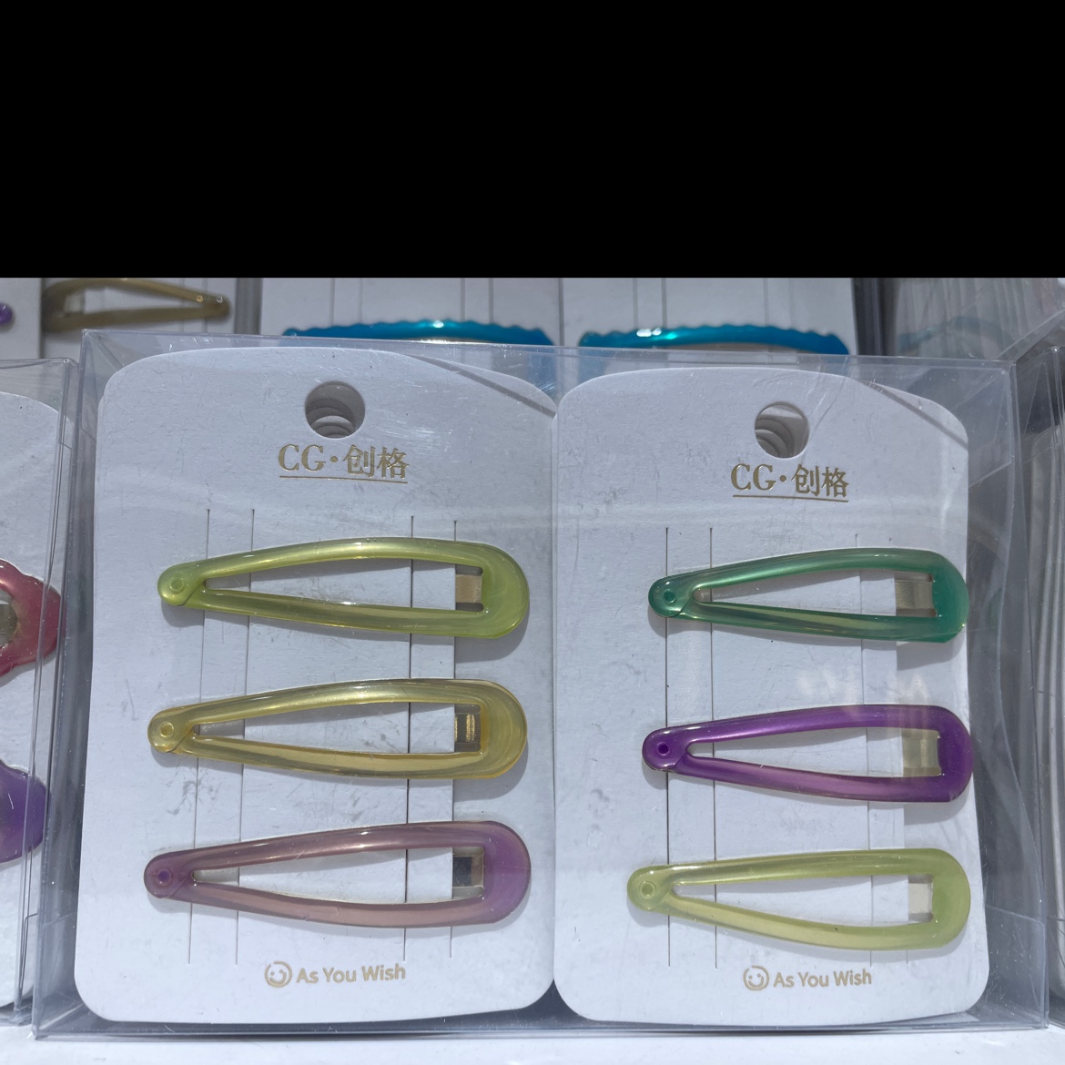 Jelly-colored hair clips, BB clips, bangs on the forehead, broken hair, popular little girl headwear Specification image