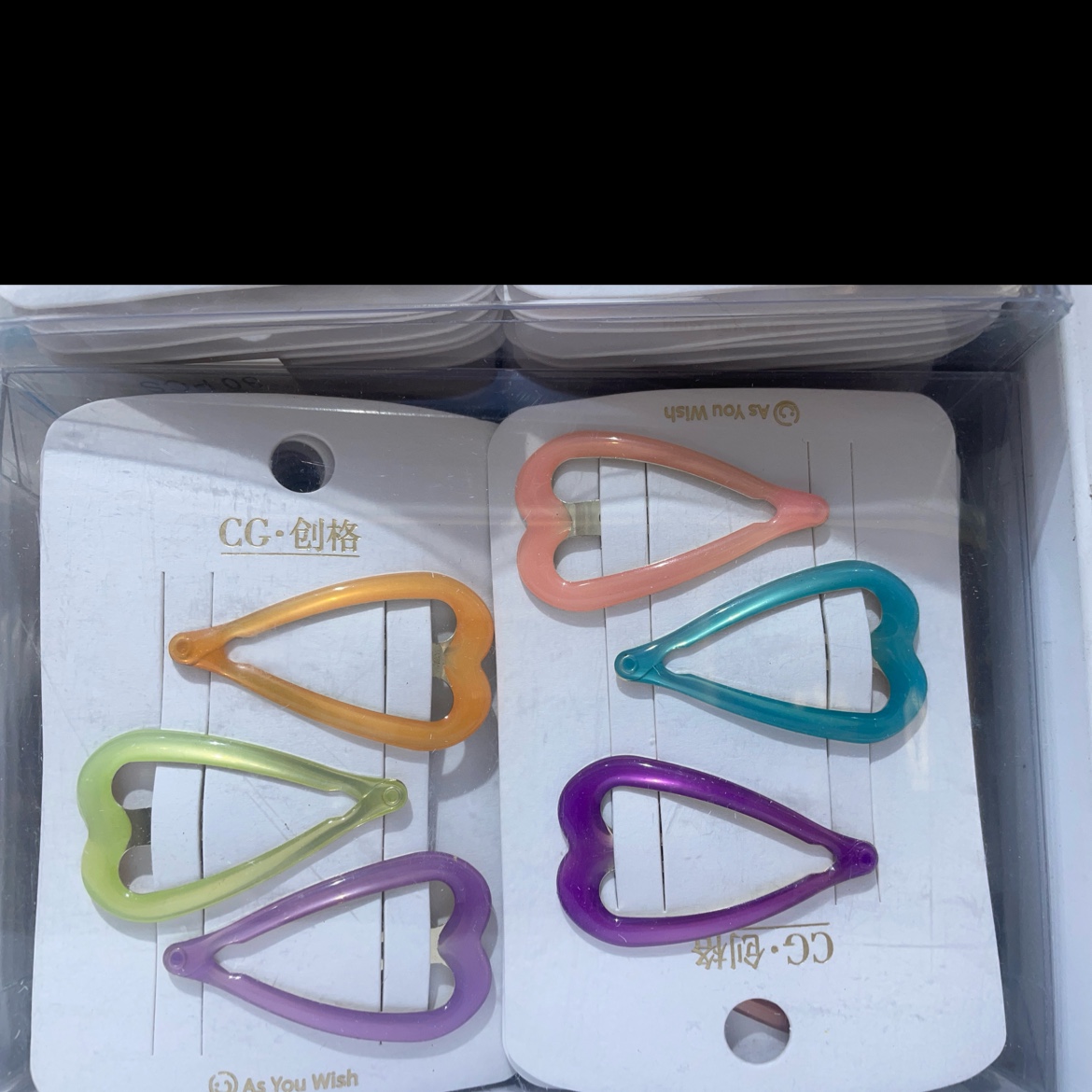 Jelly-colored hair clips, BB clips, bangs on the forehead, broken hair, popular little girl headwear Item Picture