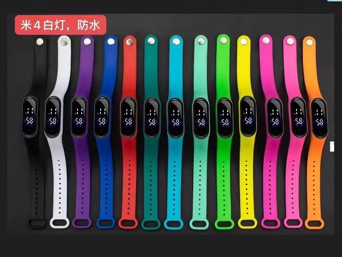 新款生活led手环儿童电子手表初高中学生触摸屏led女孩韩版运动表看时间游泳数码详情图5