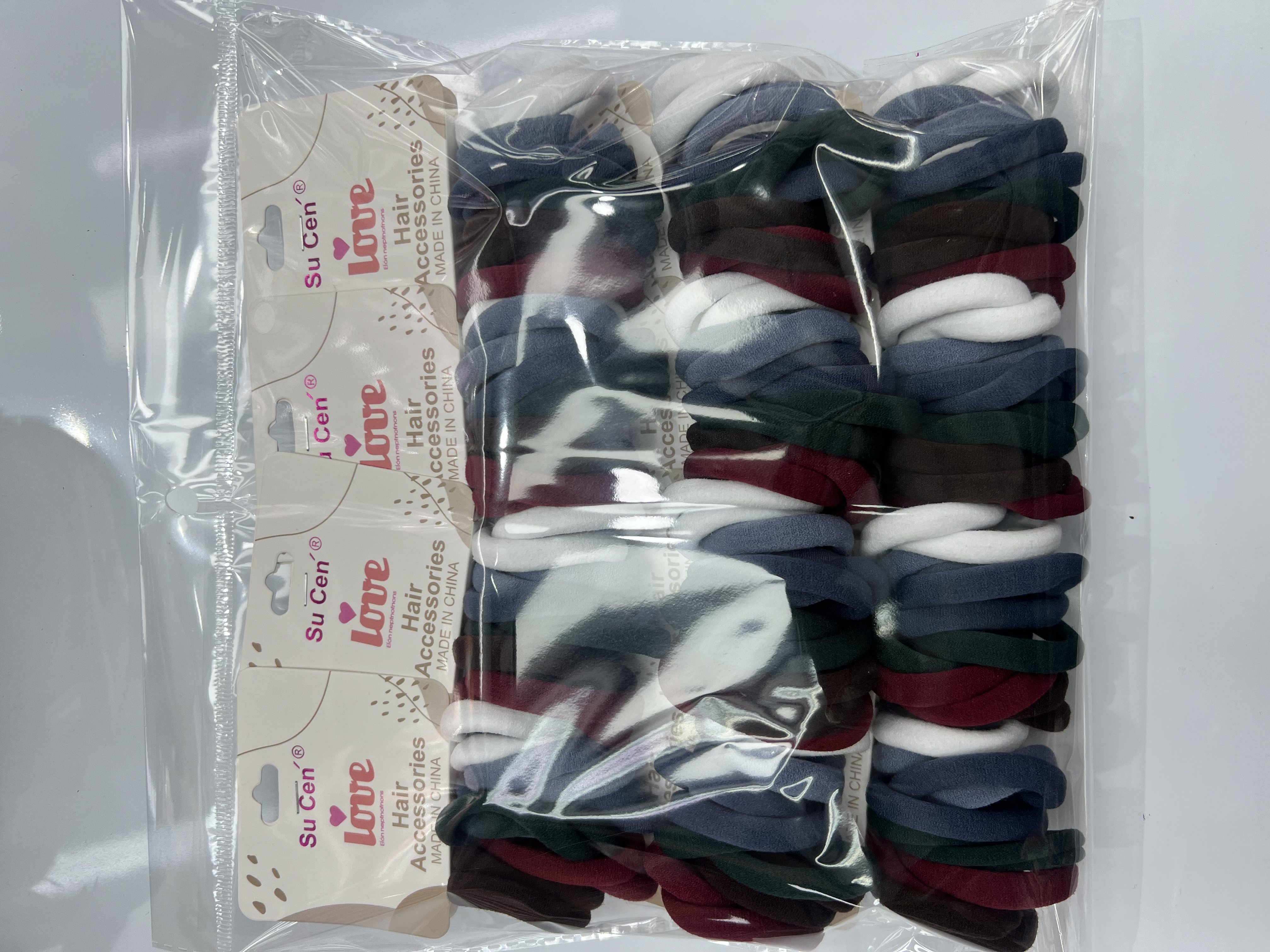 4.5寸中弹丝毛巾圈144条，新款深色韩版无接缝高质量质量好，儿童成人扎头发，毛巾圈，高品质法式头绳细节图