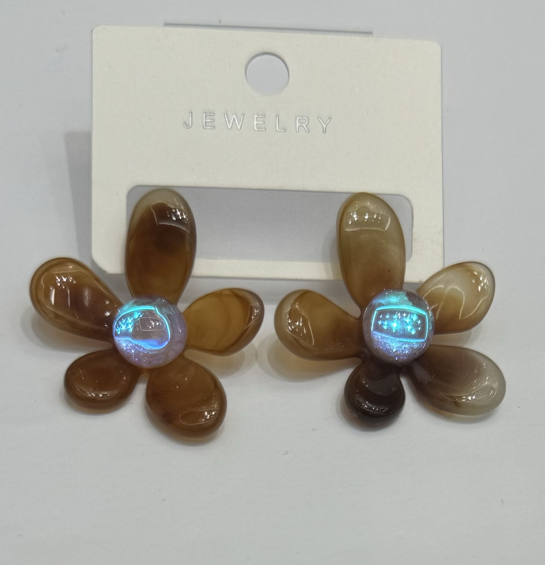 比莱雅饰品 厂家直销 流行时尚饰品 几何花朵型耳钉 耳环 耳饰-0111