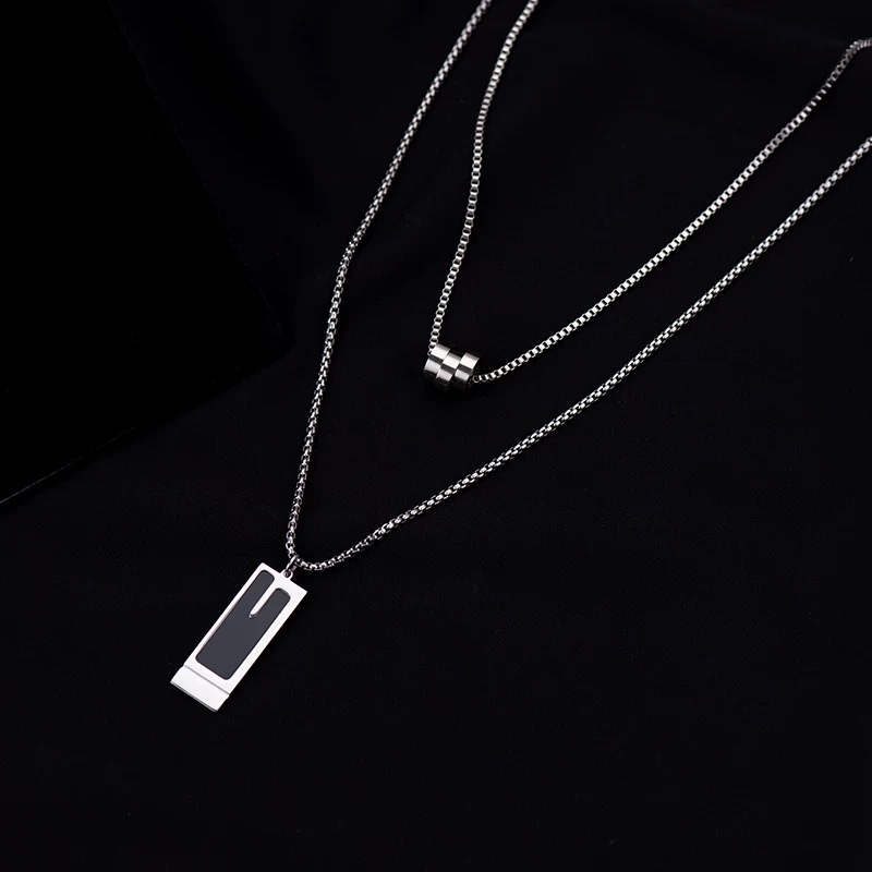Necklaces, sweater chains, women's and men's 2024 new bestsellers, long, high-end, light luxury titanium steel accessories that do not fade Item Picture