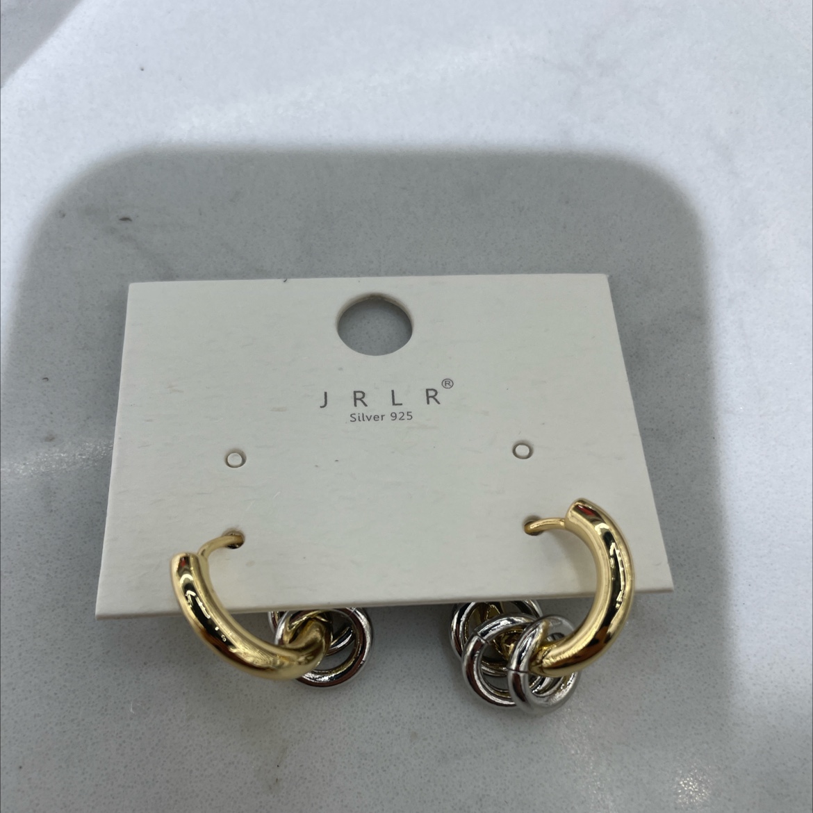 韩版时尚耳环双色搭配耳饰专场 玻璃耳环独特设计 高档饰品耳夹 美丽耳环轻松装点你的美饰品耳环耳饰详情图2