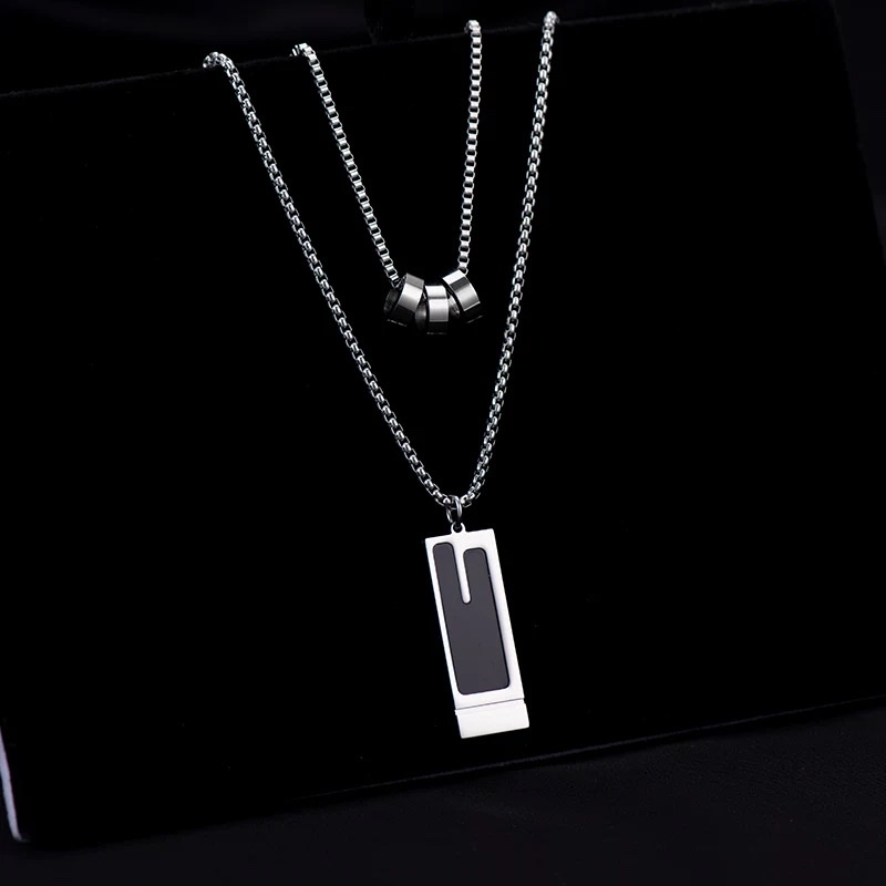 Necklaces, sweater chains, women's and men's 2024 new bestsellers, long, high-end, light luxury titanium steel accessories that do not fade Specification image
