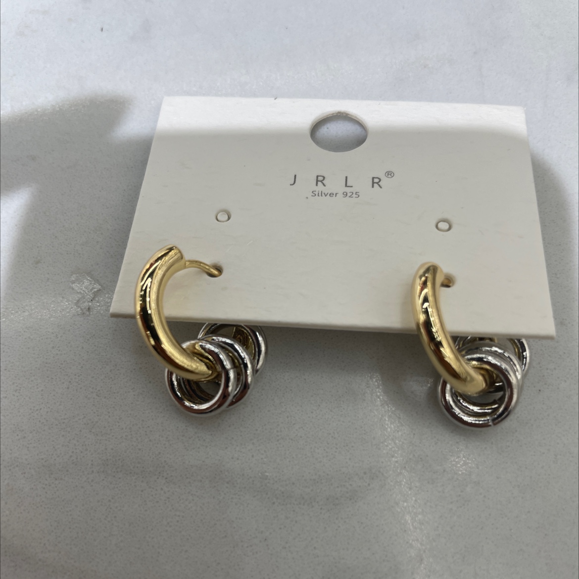 韩版时尚耳环双色搭配耳饰专场 玻璃耳环独特设计 高档饰品耳夹 美丽耳环轻松装点你的美饰品耳环耳饰细节图